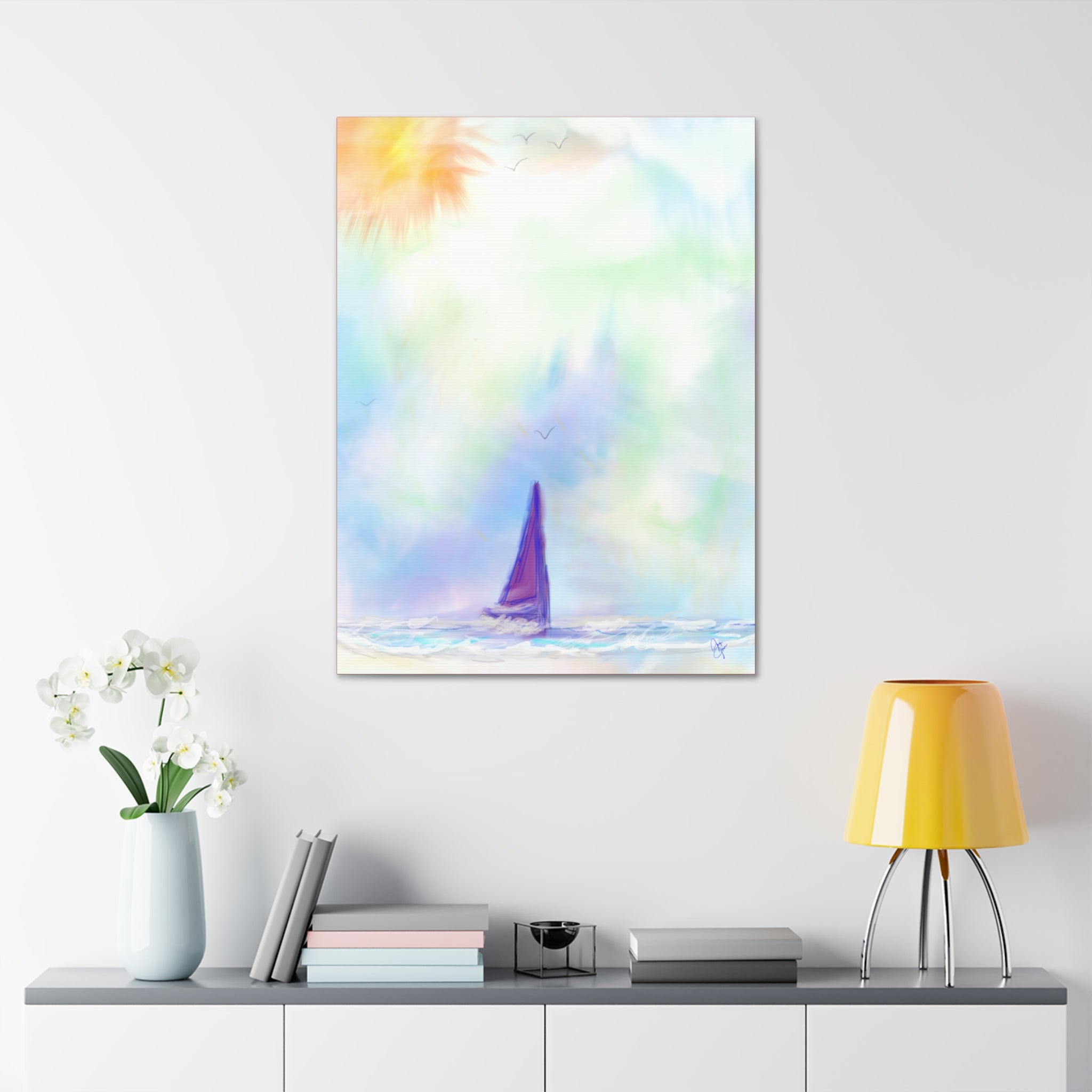 Sailboat Seascape Canvas