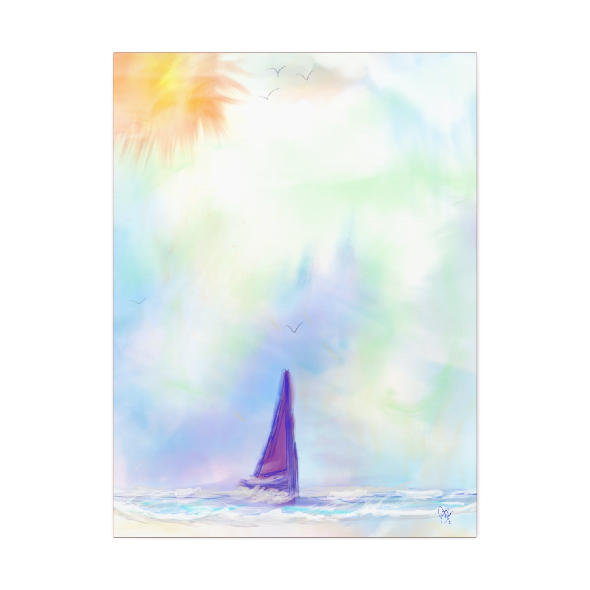 Sailboat Seascape Canvas