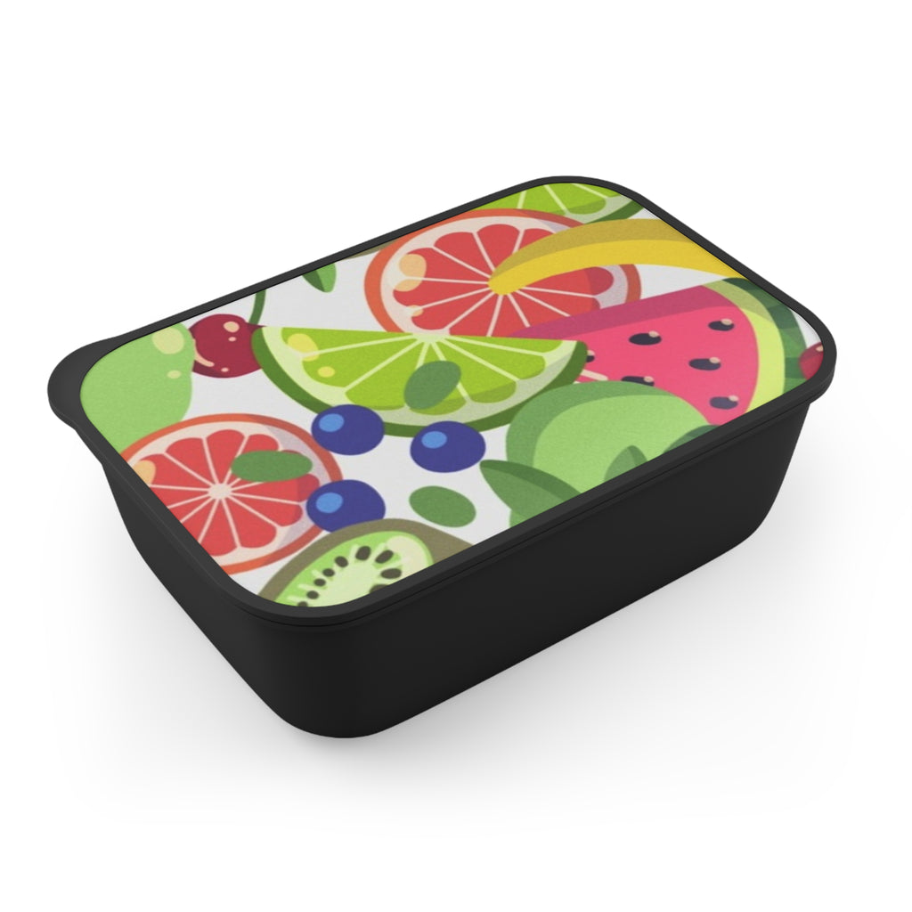PLA Bento Box Lunch Kit with Band & Utensils