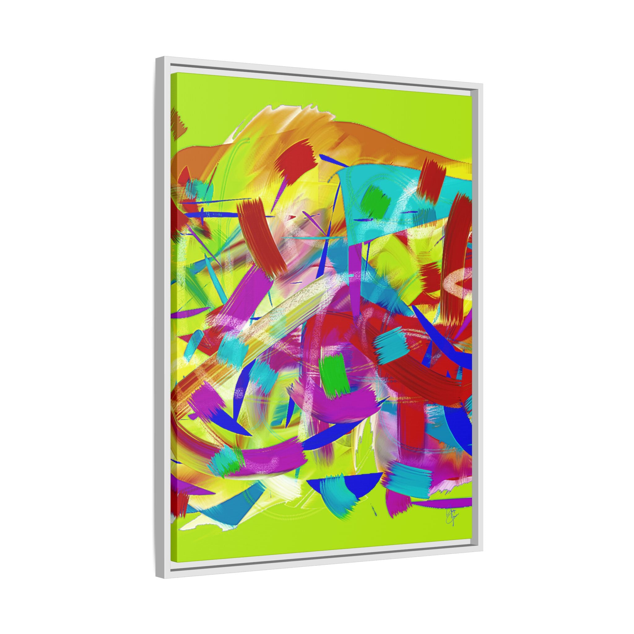 Matte Canvas, Framed (Multi-color)