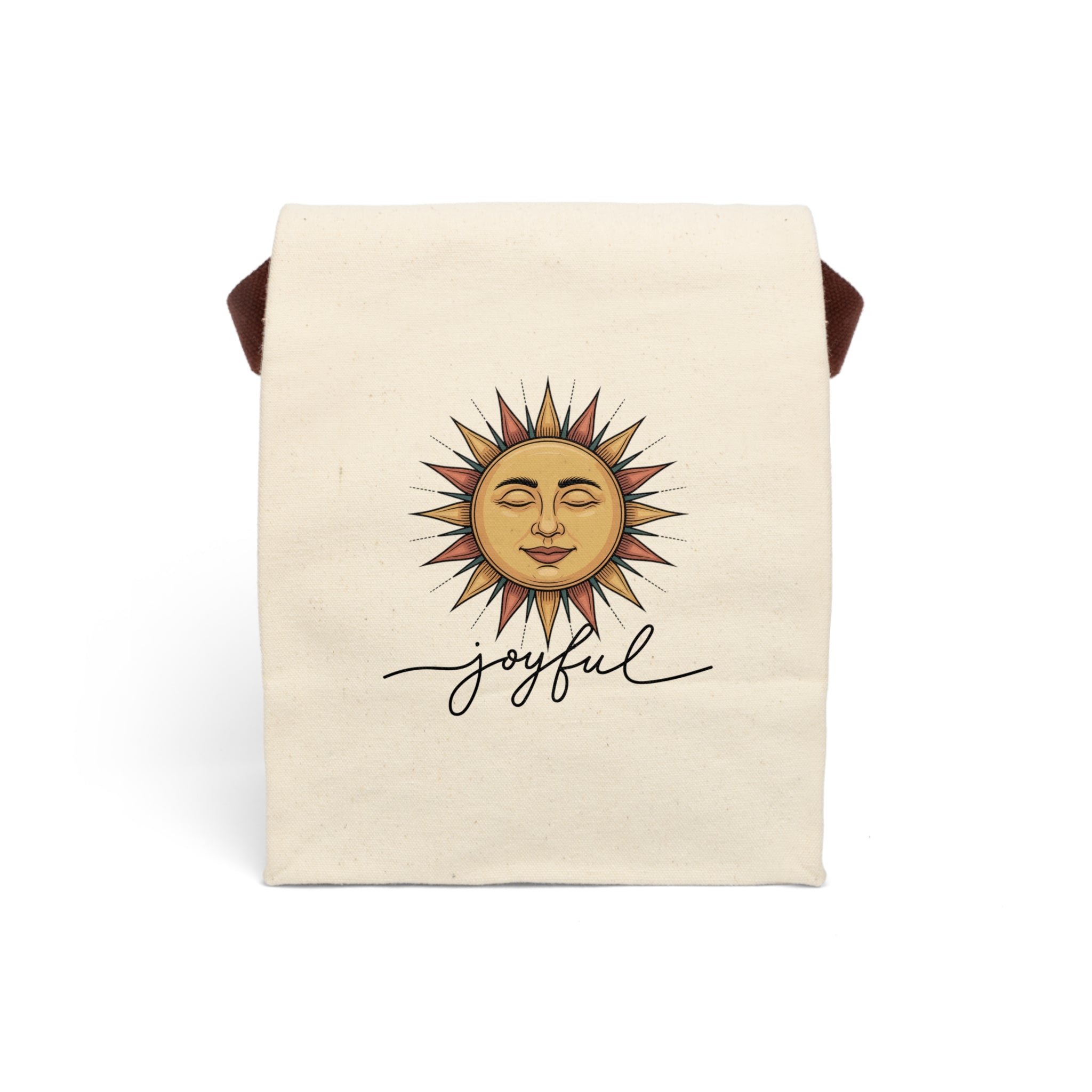 Sunshine Canvas Lunch Bag with Strap