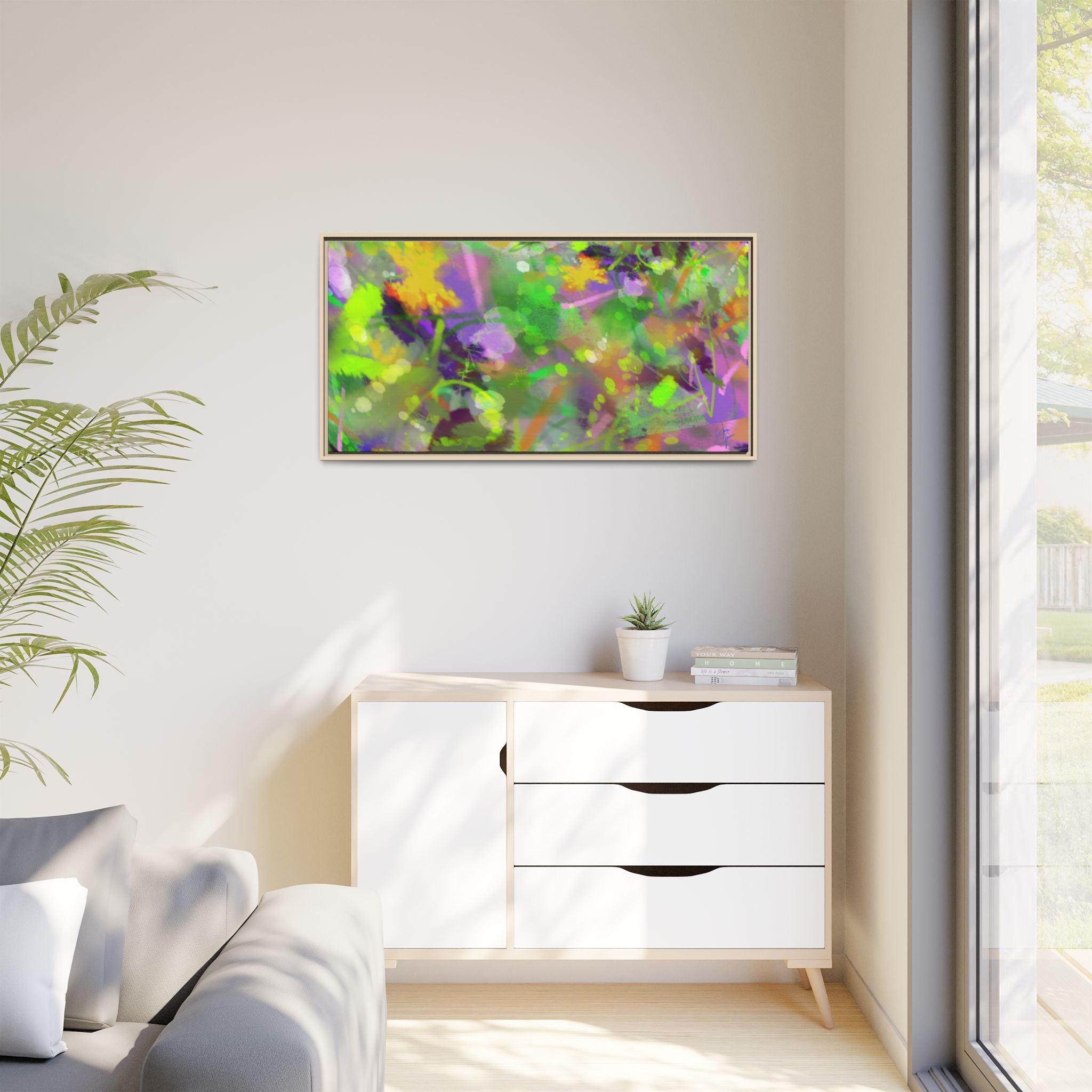 Matte Canvas, Framed (Multi-color)