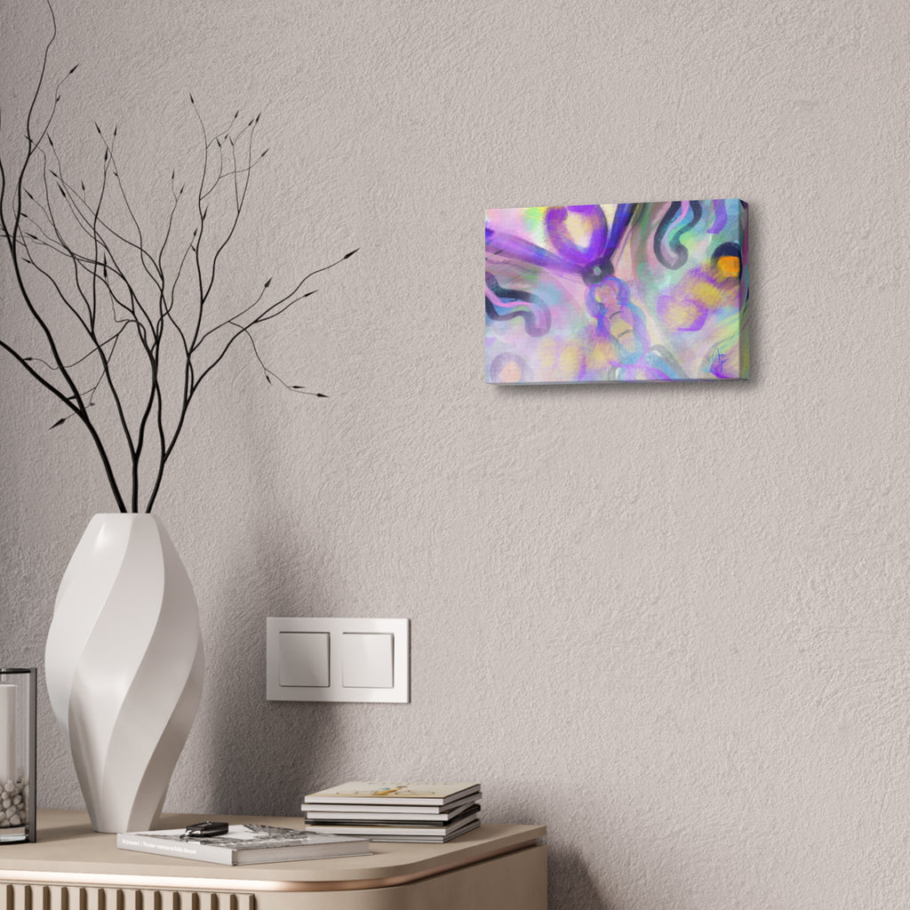 Abstract Pastel Butterfly Canvas — Stretched 1.5" Wall Art