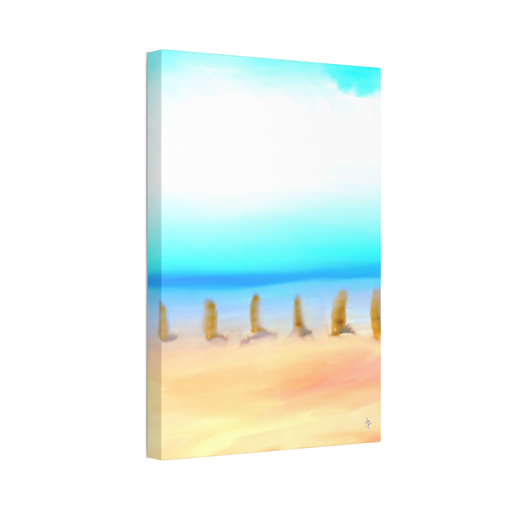 Coastal Sunrise Beach Canvas — Stretched 1.5" Seascape Wall Art