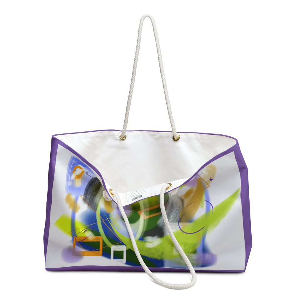 Abstract Color Swirl Weekender Bag