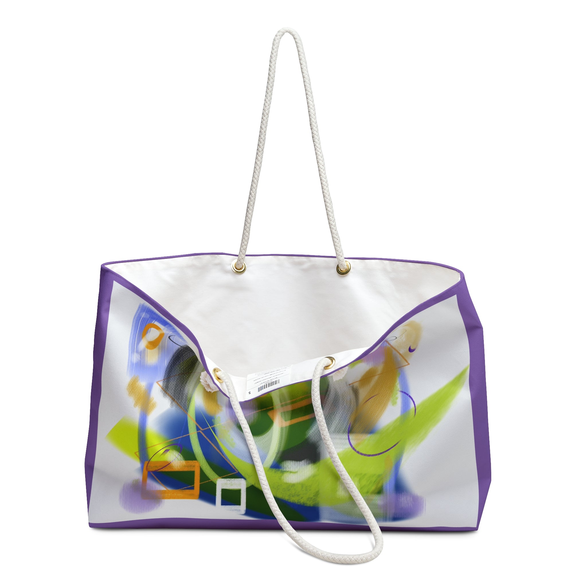 Abstract Color Swirl Weekender Bag
