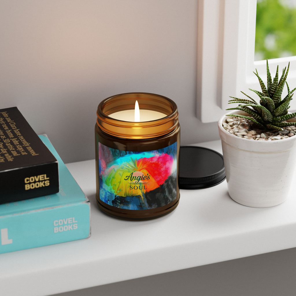 Soy Candle - 'Angie's Soul' Amber Jar Scented Candle (Multi-Size)