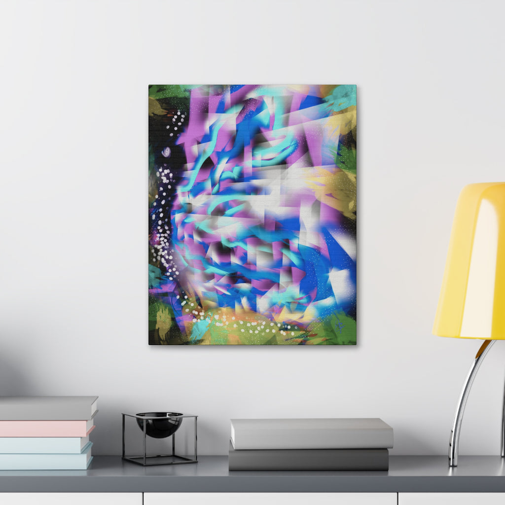 Geometric Butterfly Canvas Stretched 1.5"