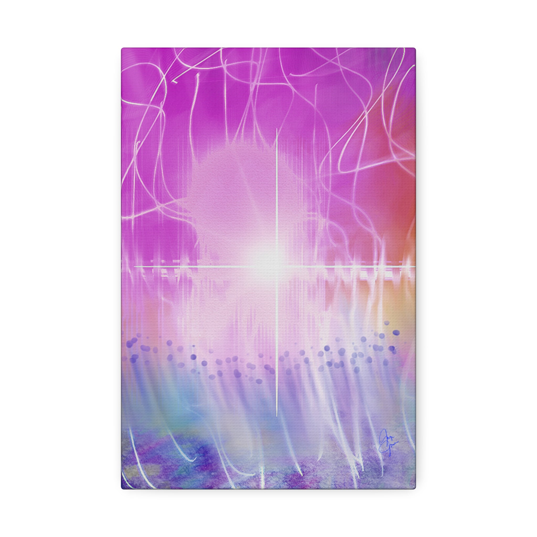 Abstract Radiant Light Canvas