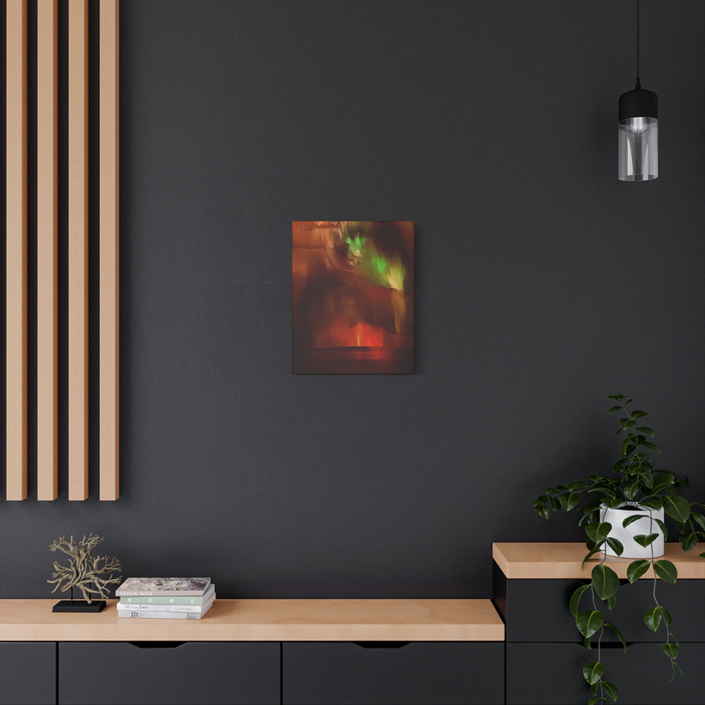 Sunset Sail Matte Canvas Wall Art — Abstract Sailing Into the Sunset (Stretched)