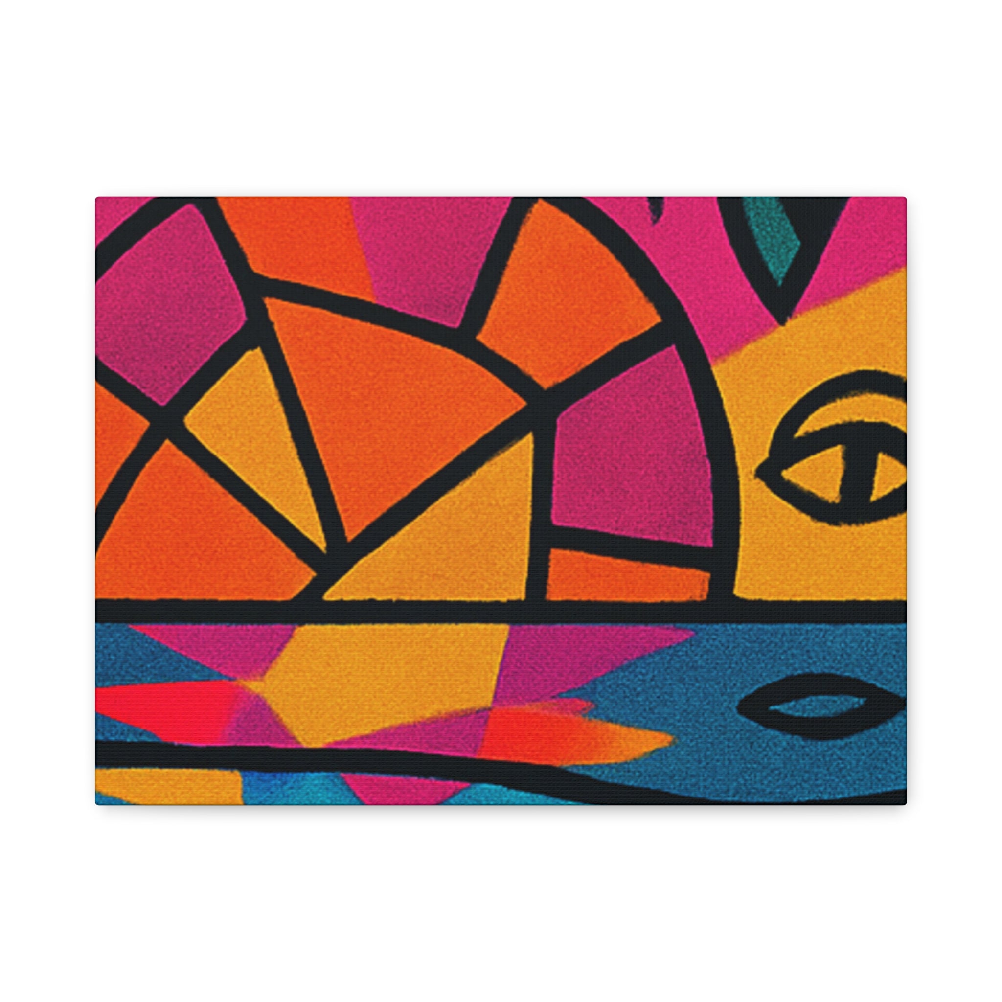 Canvas Print - Picasso Inspired Beach Scene