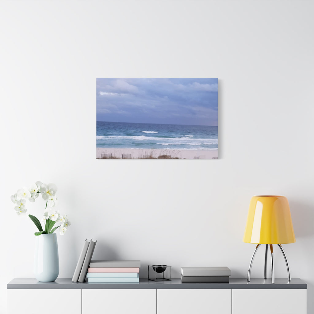 Coastal Waves Matte Canvas Print — Stretched Beach Wall Art