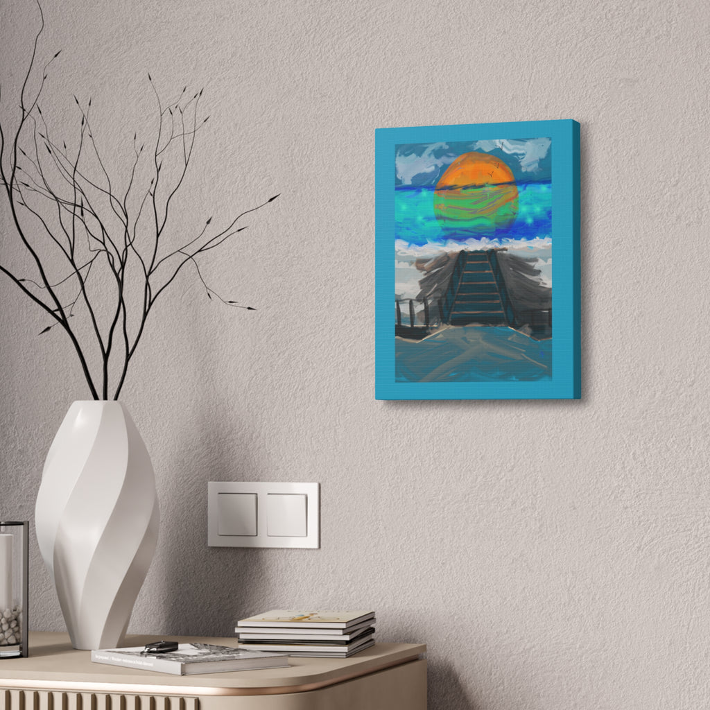 Sunset Beach Canvas Art – Stretched Wall Print