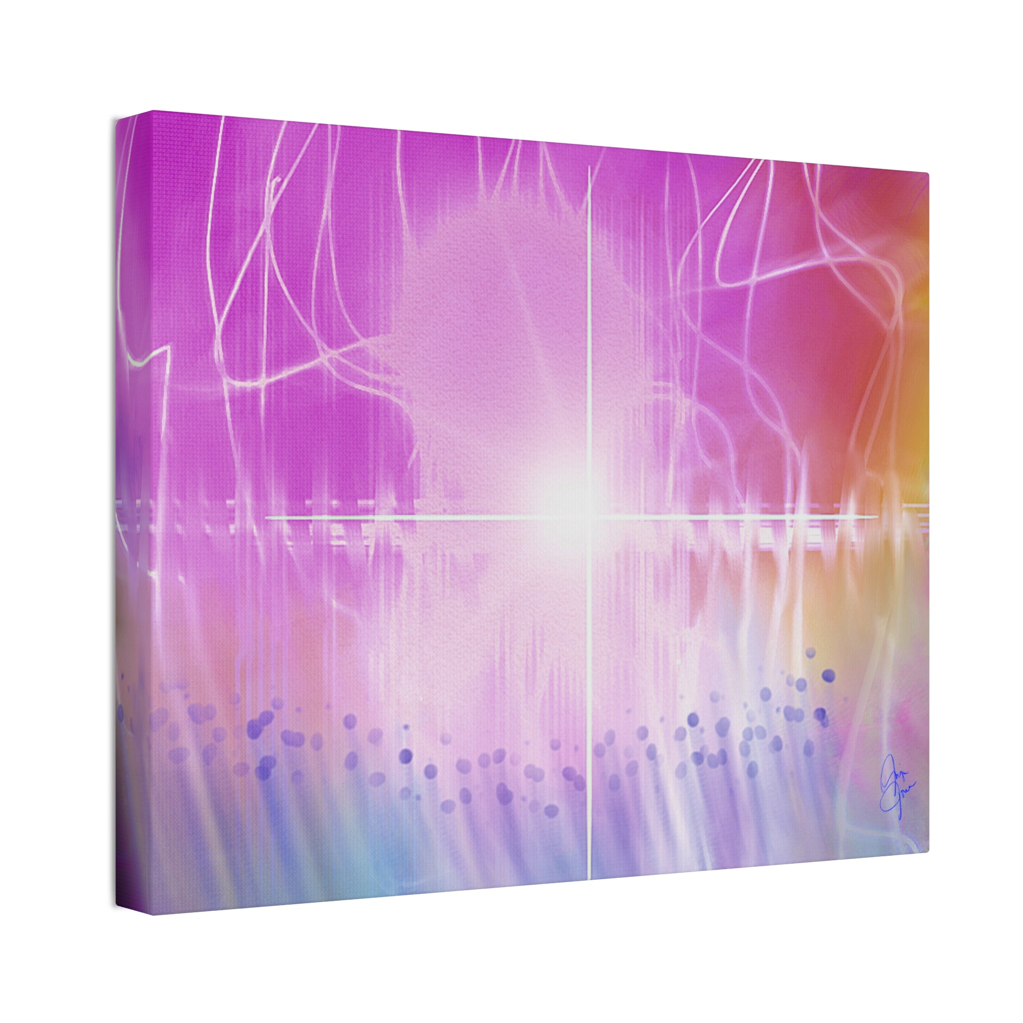 Abstract Radiant Light Canvas