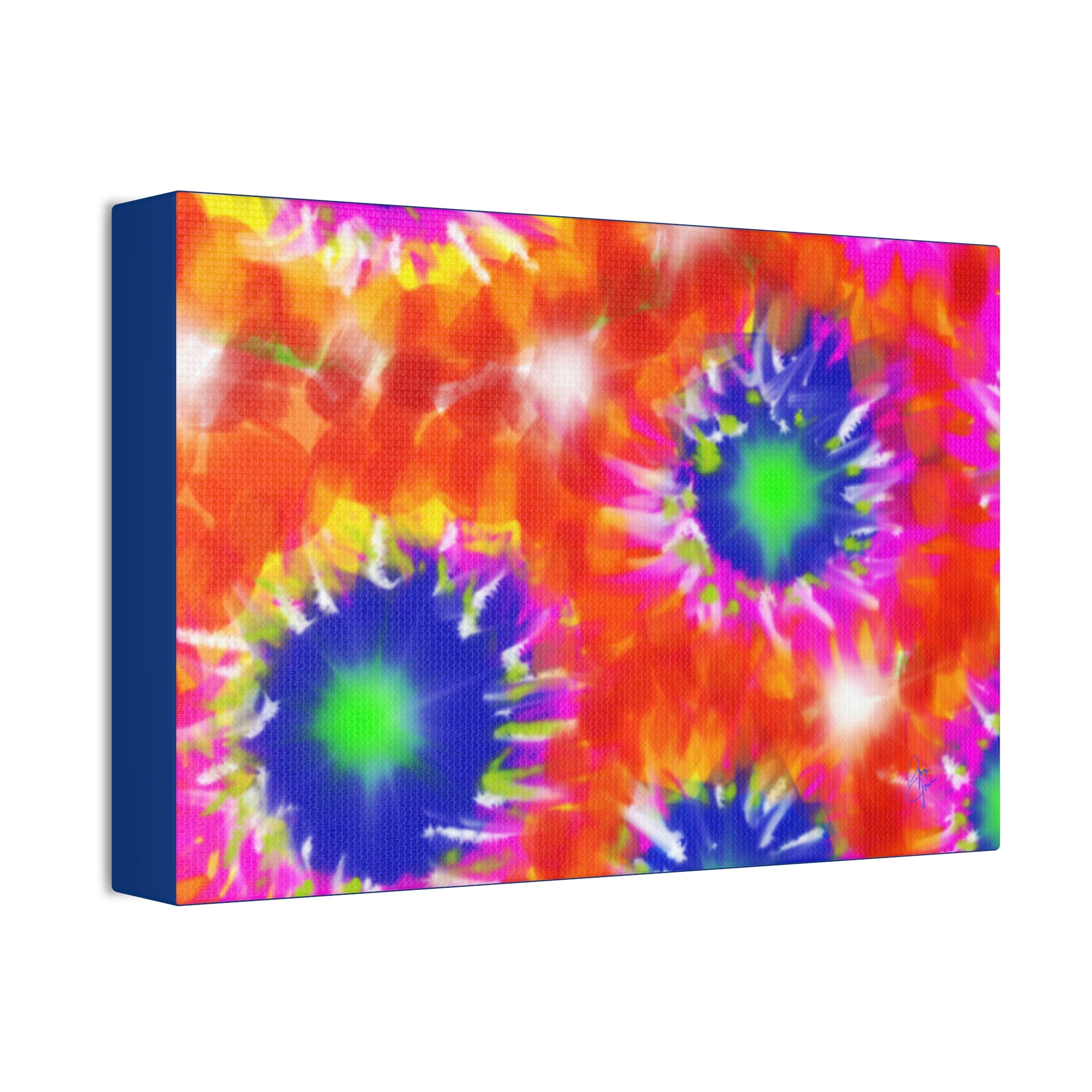 Tie-Dye Burst Canvas Print — Vibrant Abstract Wall Art