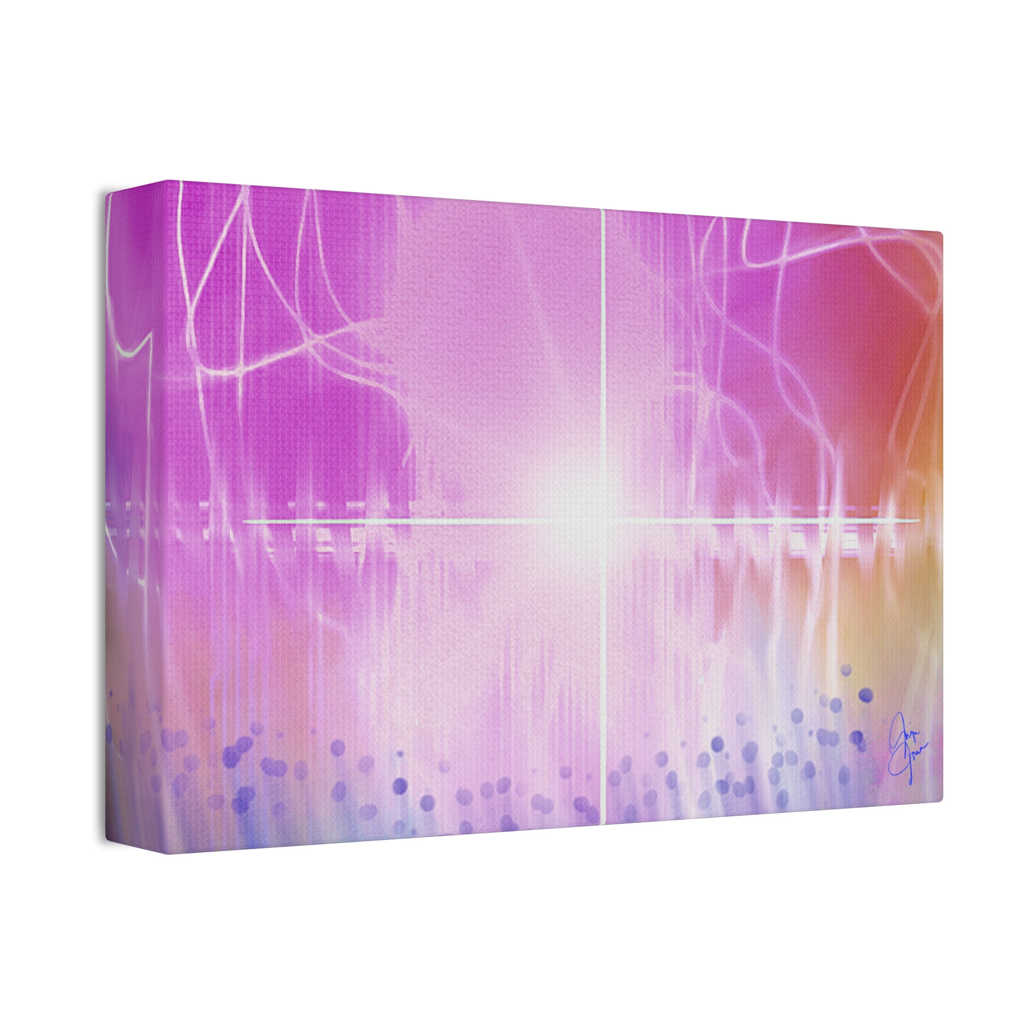 Abstract Radiant Light Canvas