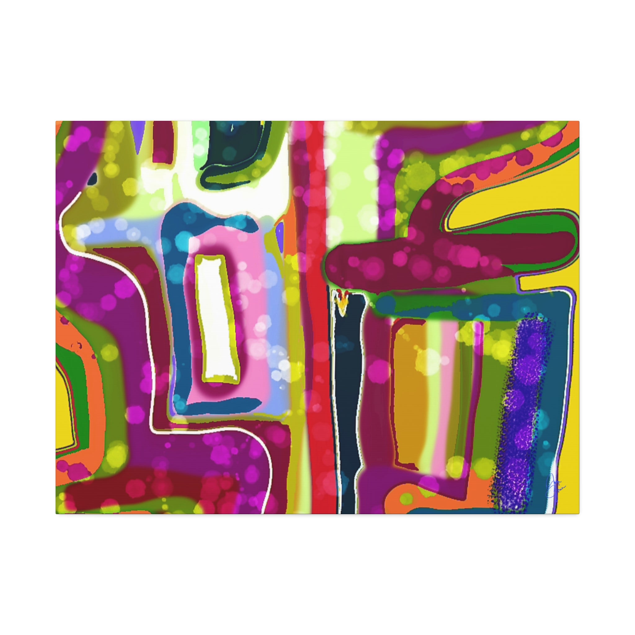 Abstract Colorburst Canvas – Vibrant Pop Art Wall Decor