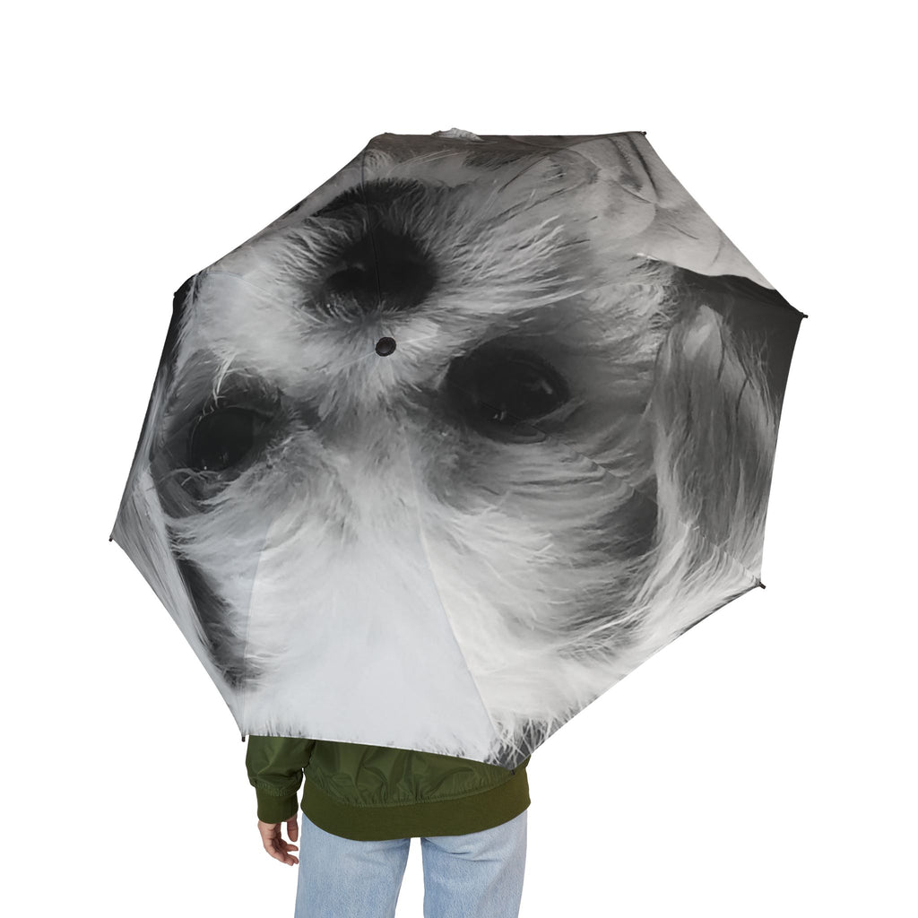 Stylish Semi-Automatic Foldable Umbrella with Unique Pet Design