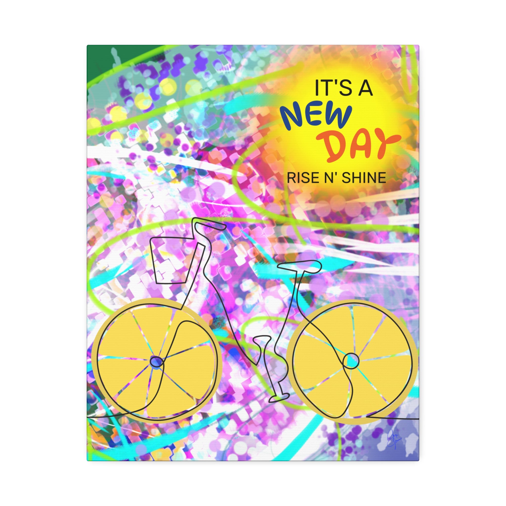 Inspirational Bicycle Canvas Stretched 1.5"