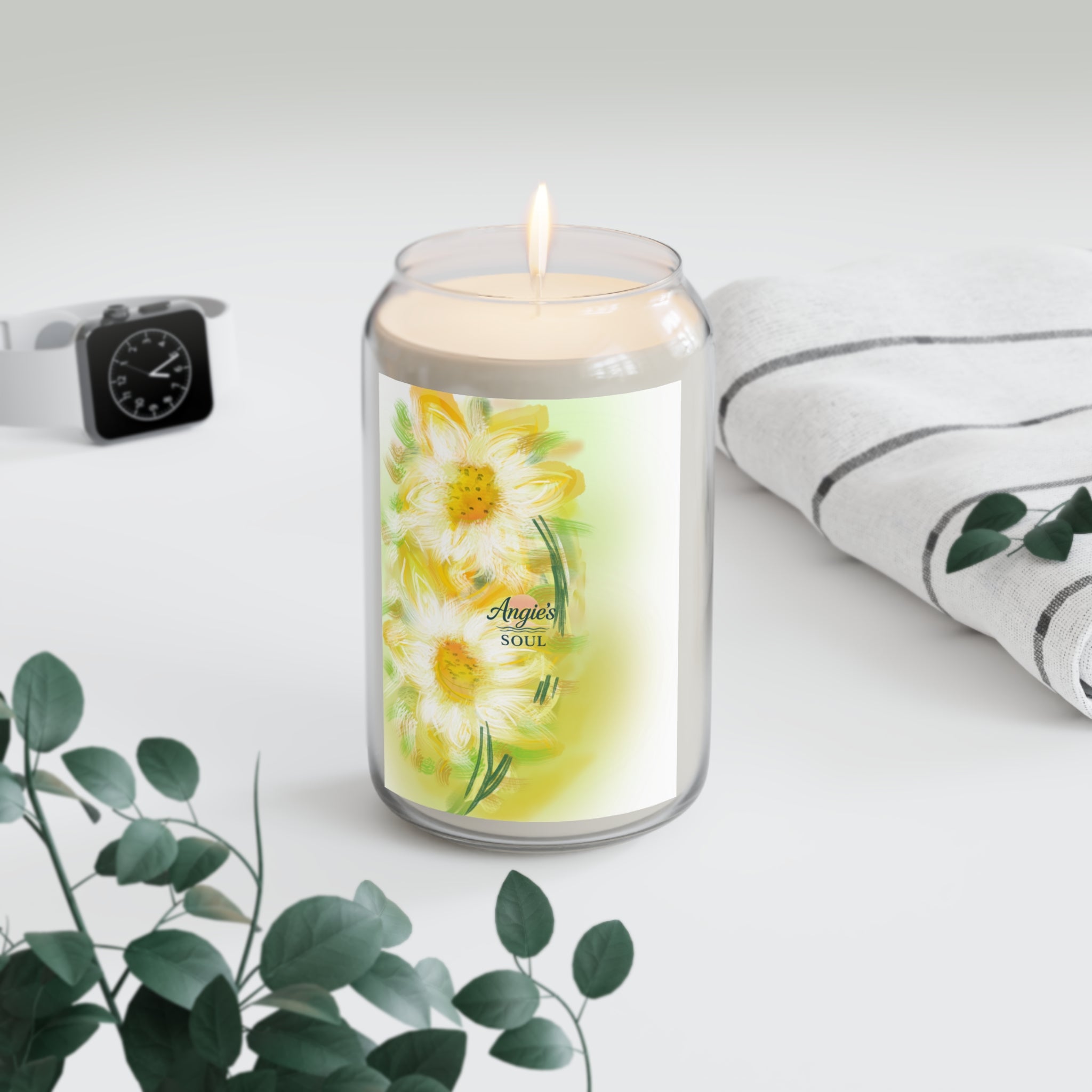Daisy Meadow Scented Soy Candle — 13.75 oz (Angie’s Soul)
