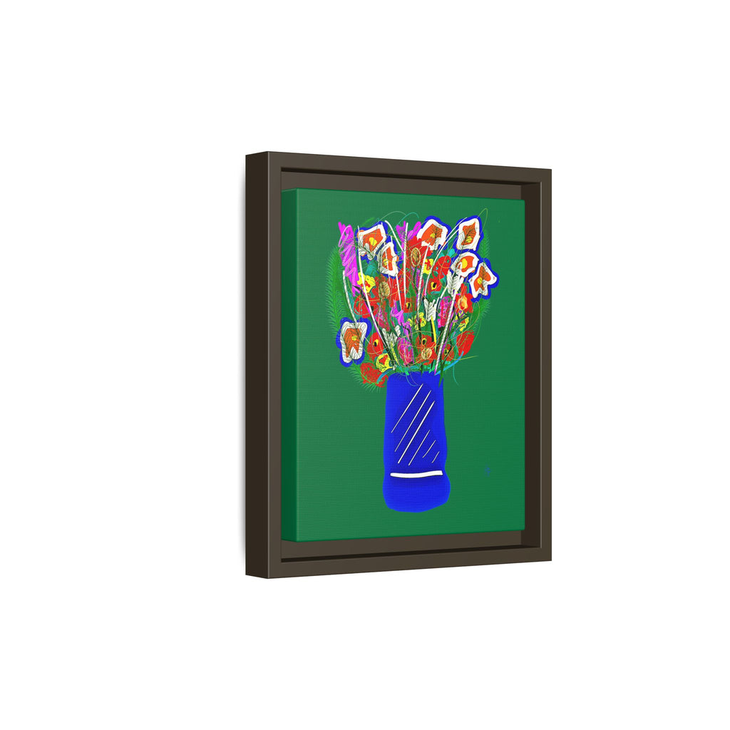 Floral Bouquet Matte Canvas Print — Framed Wall Art