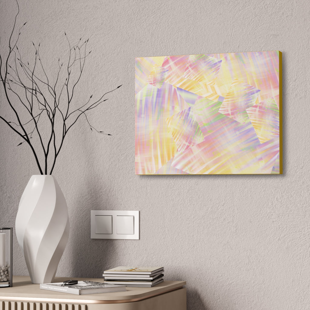 Pastel Abstract Canvas Art - Soft Prism Stretched Canvas 1.5"