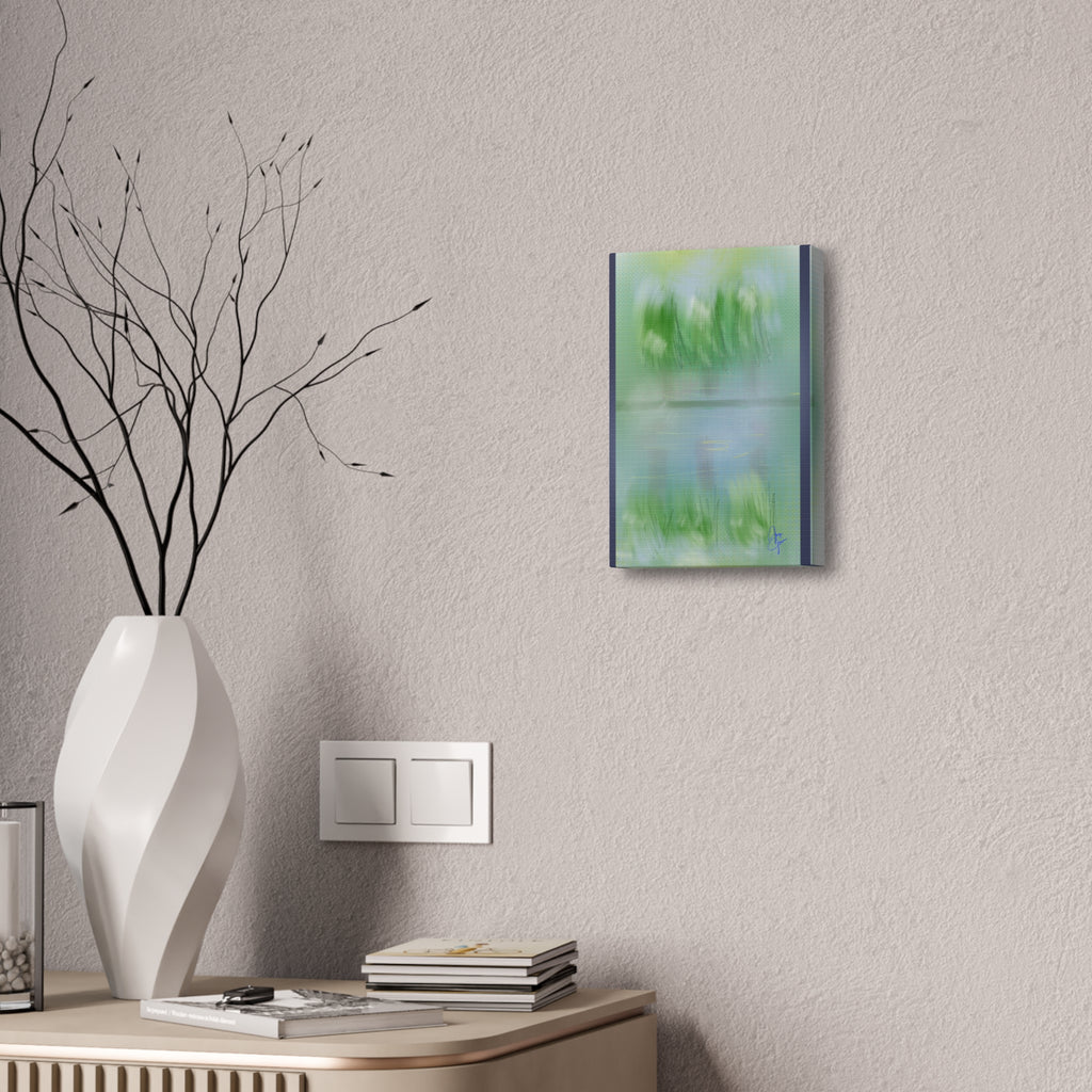 Stretched Canvas Wall Art — 'View Out the Window' Scene
