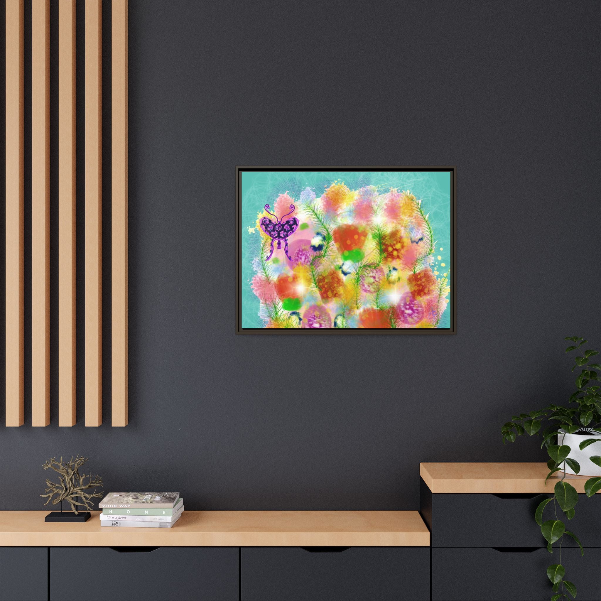 Matte Canvas, Framed (Multi-color)