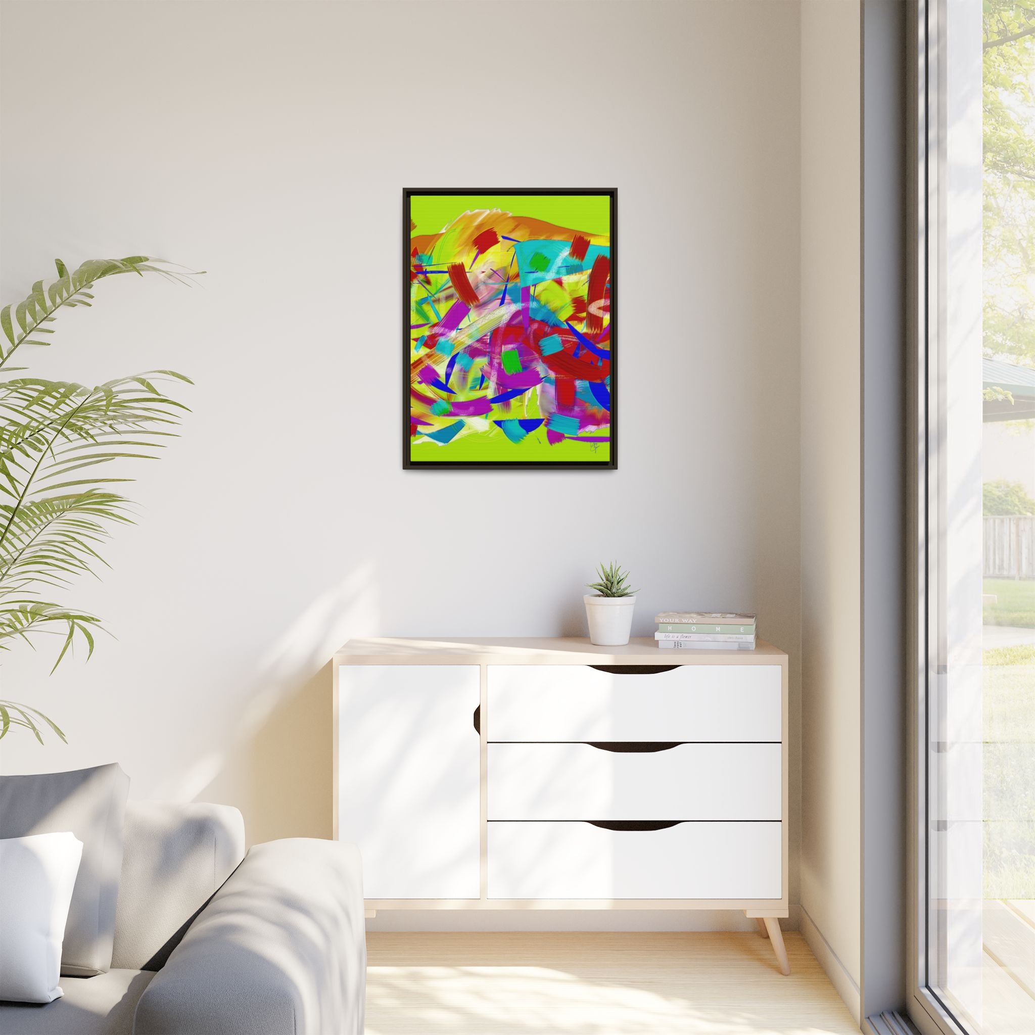 Matte Canvas, Framed (Multi-color)