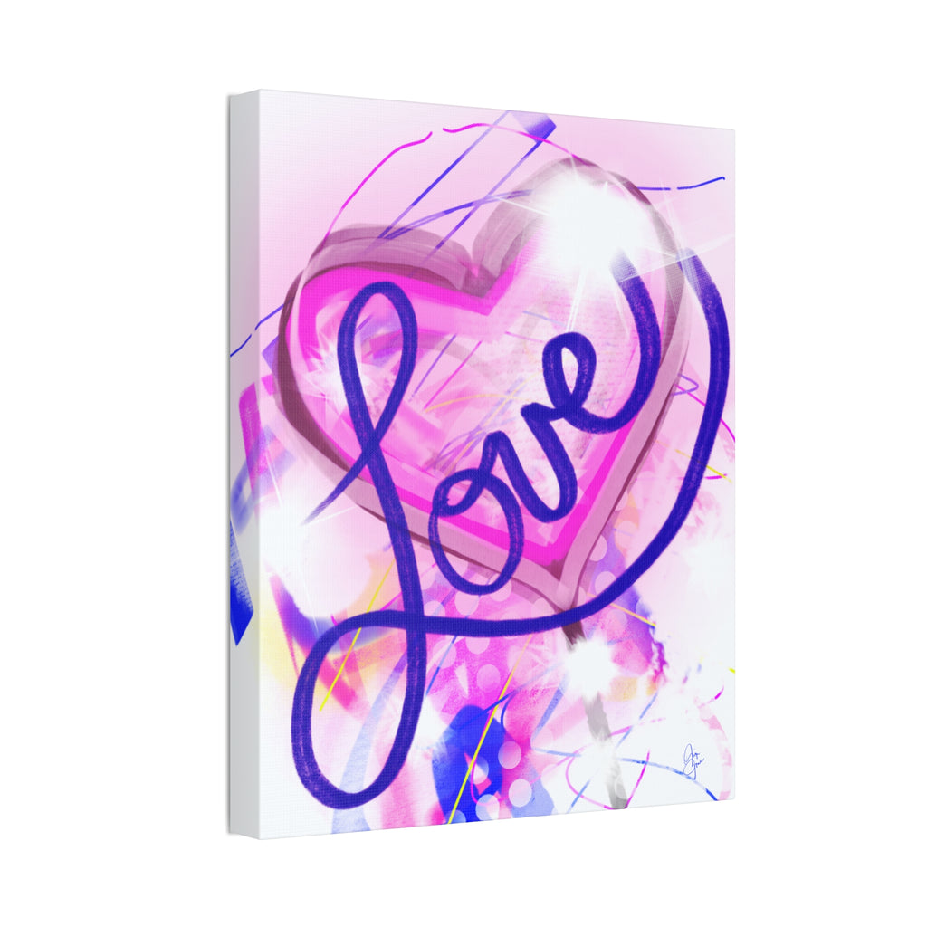 Valentine "Love Your Valentine" Stretched Canvas Wall Art
