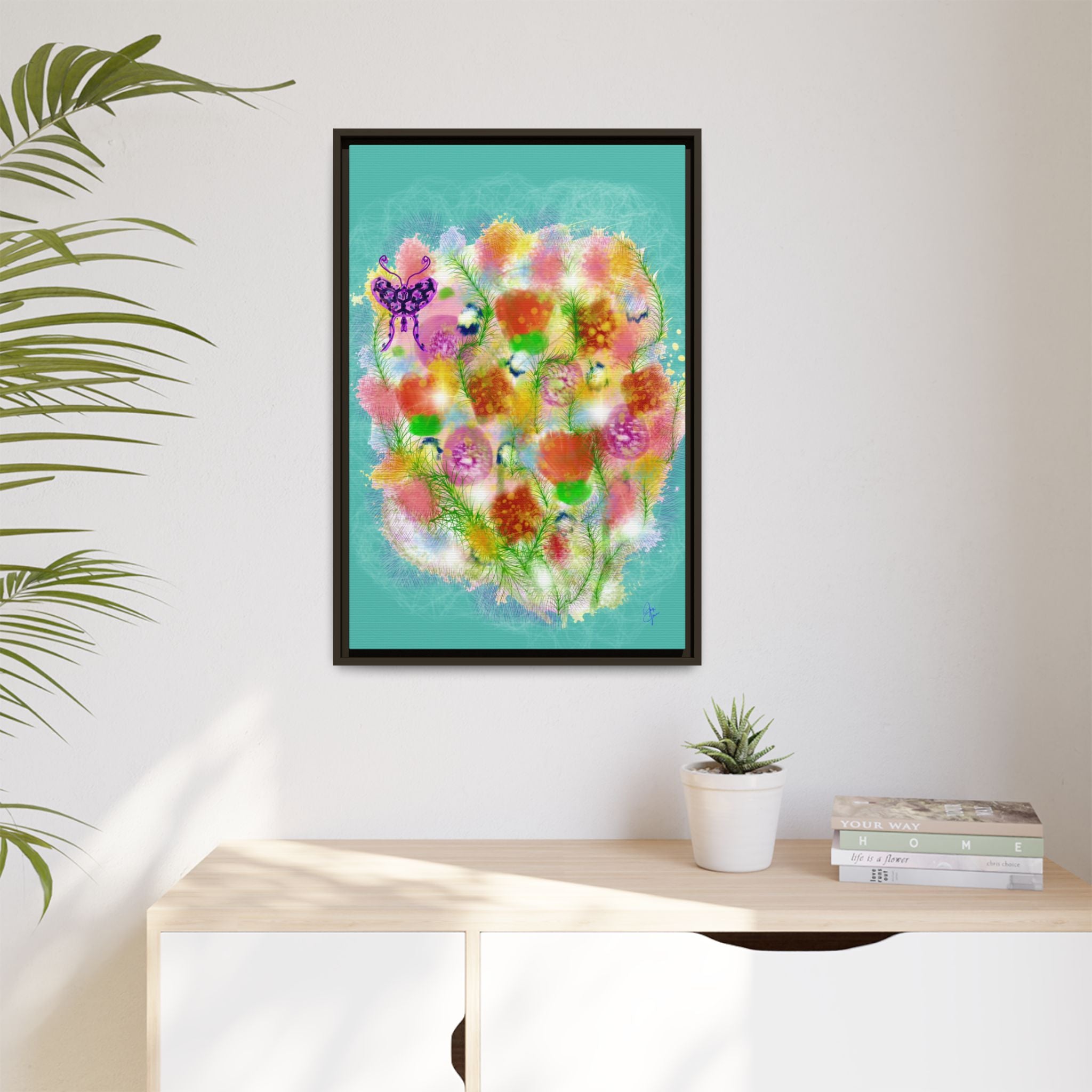 Matte Canvas, Framed (Multi-color)