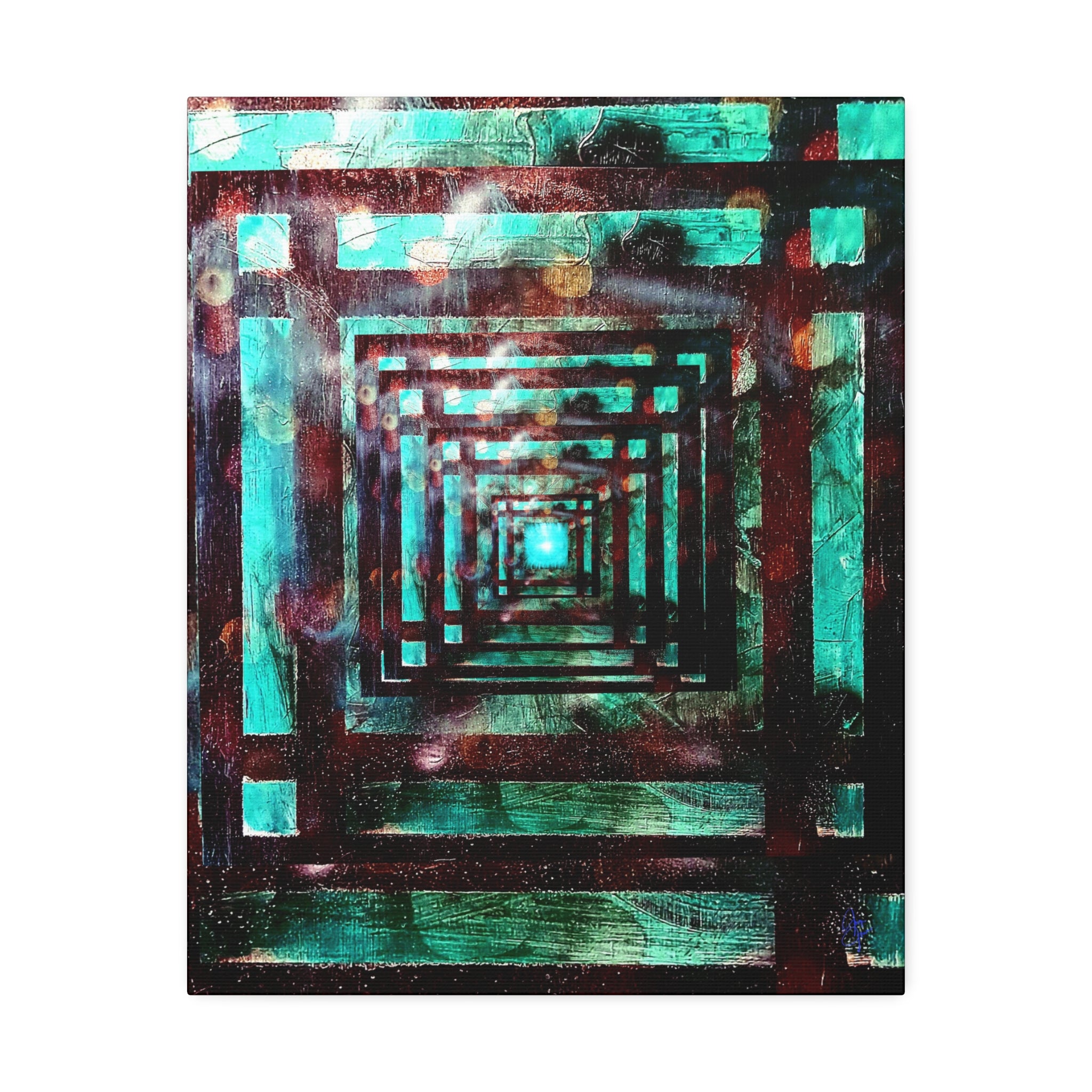 Inspirational Wall Art Canvas — "There's always a light at the end of the tunnel"