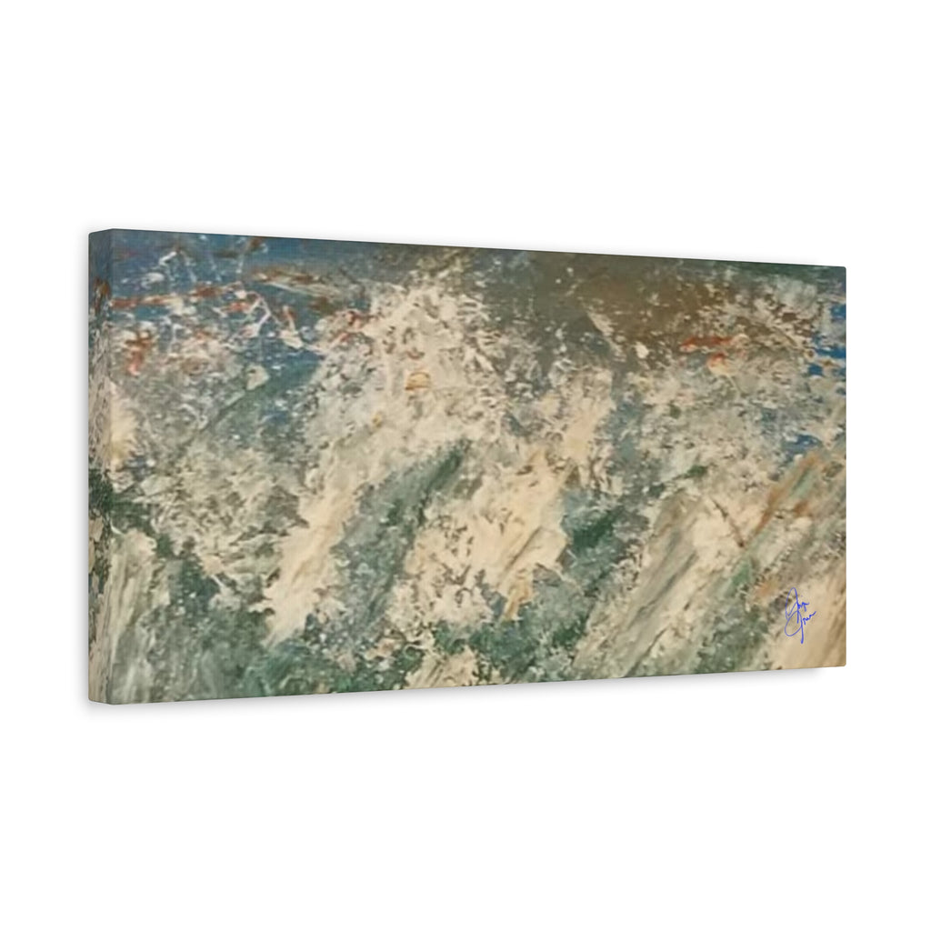 Abstract Ocean Wave Canvas Print — Matte Stretched 1.25"