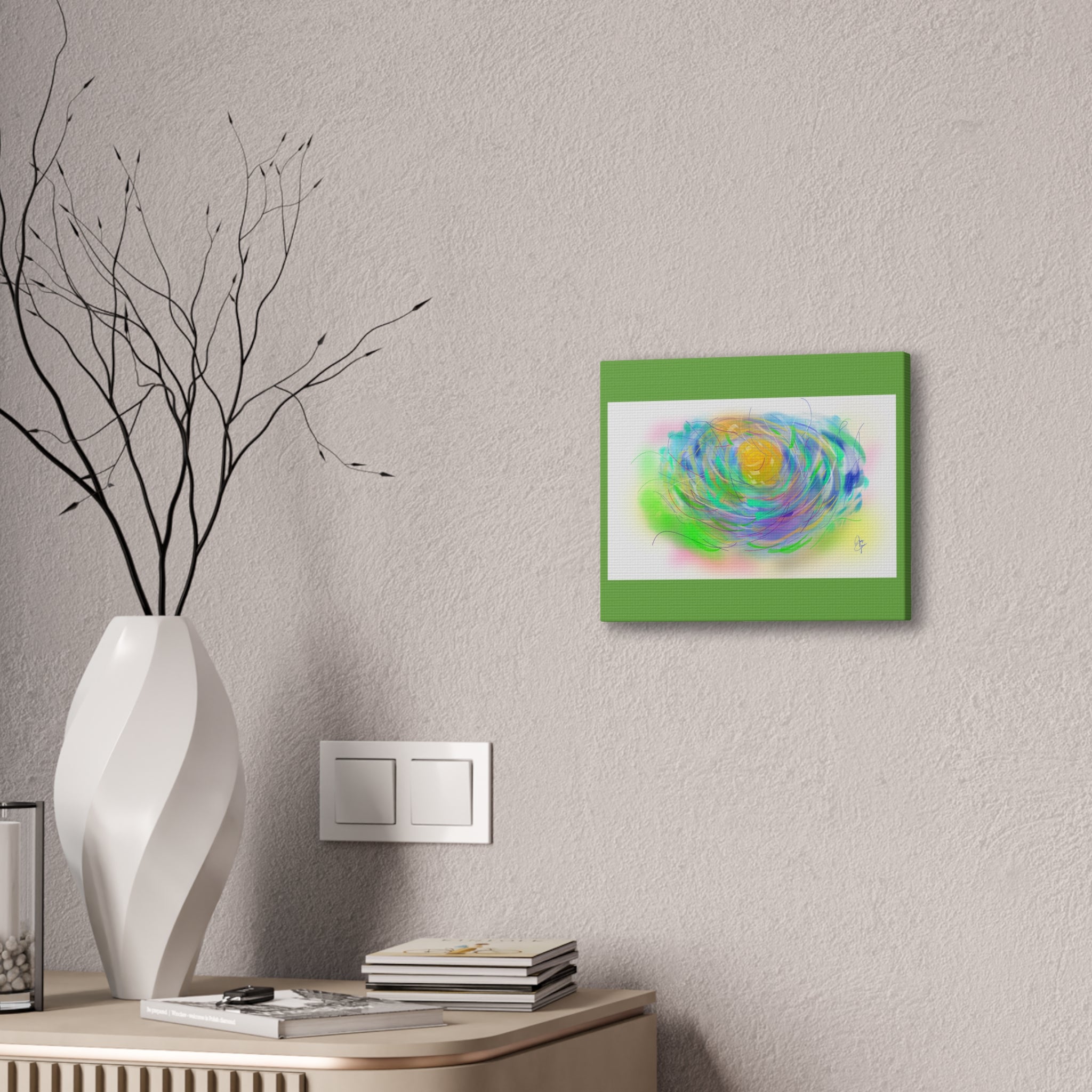 Abstract Floral Canvas