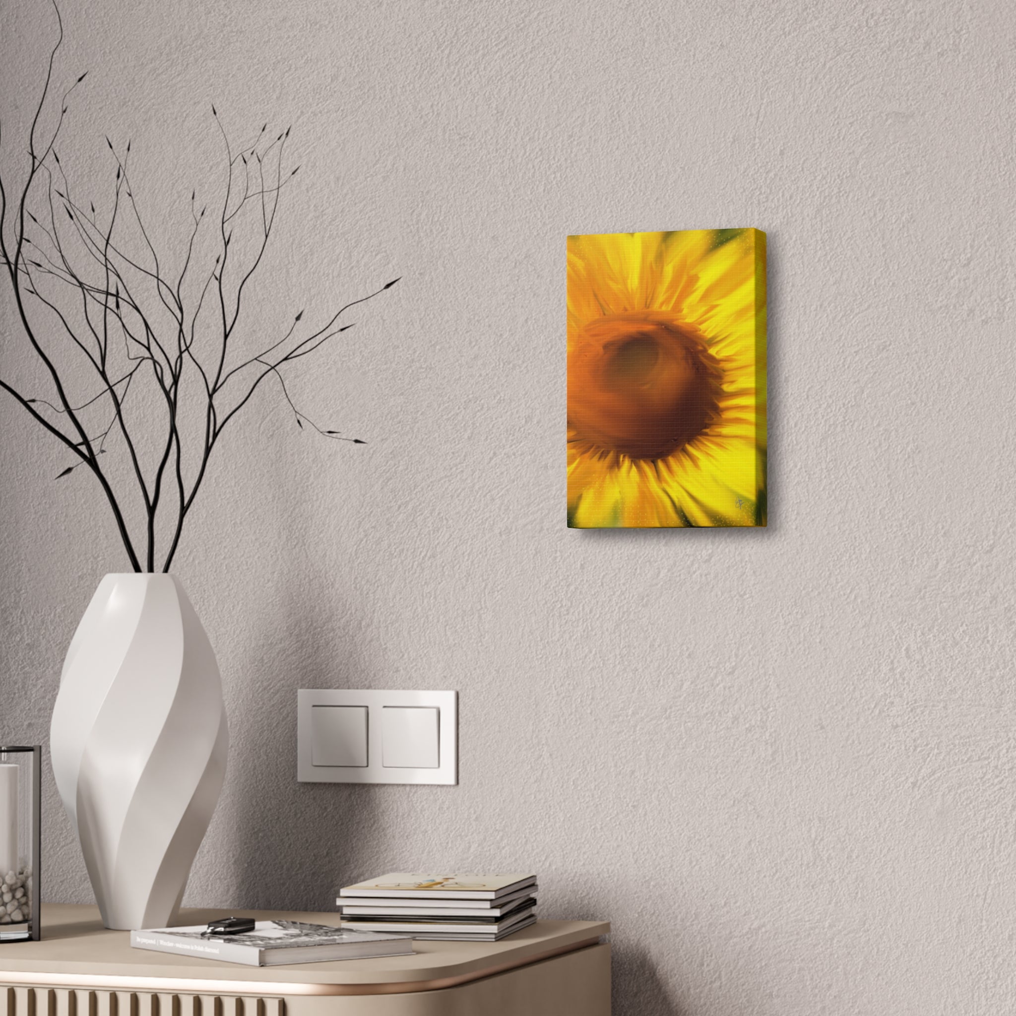 Sunflower Canvas Wall Art — Vibrant Floral Stretched Canvas