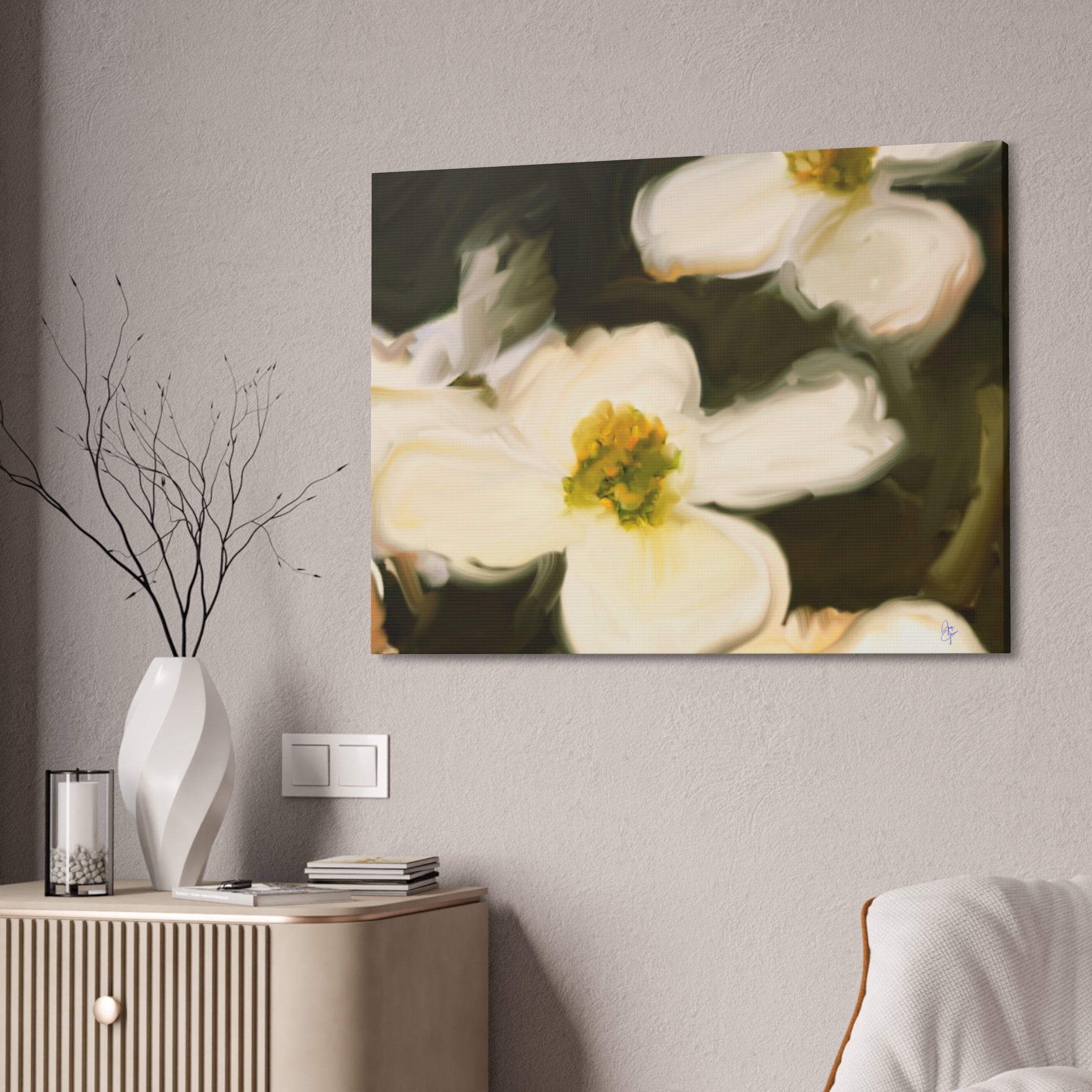 Davey Dogwood Park Palestine TX Canvas Wall Art