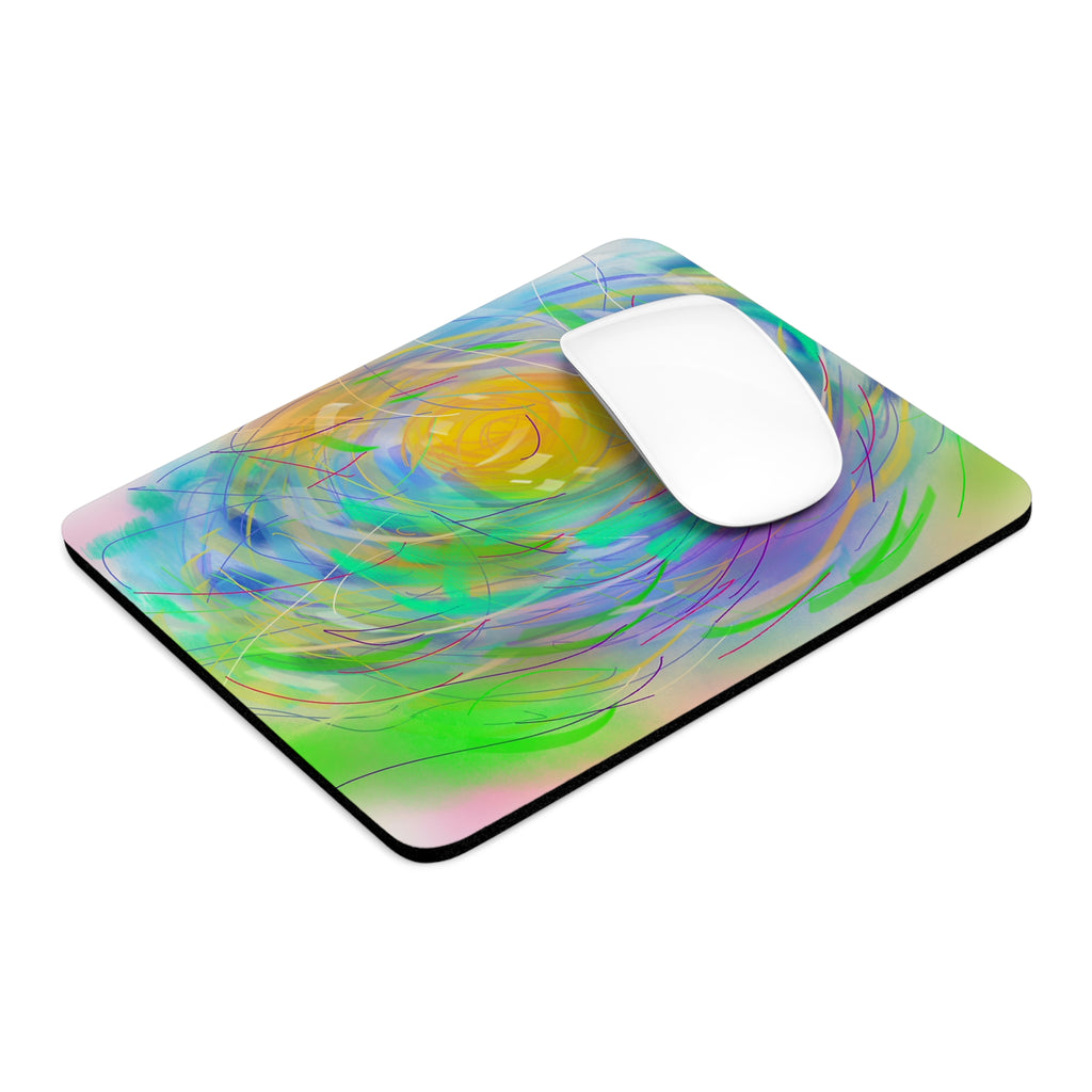 Colorful Abstract Art Mouse Pad - Vibrant Desk Accessory for Creative Minds