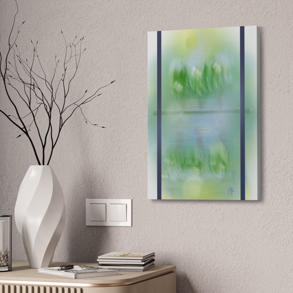 Stretched Canvas Wall Art — 'View Out the Window' Scene