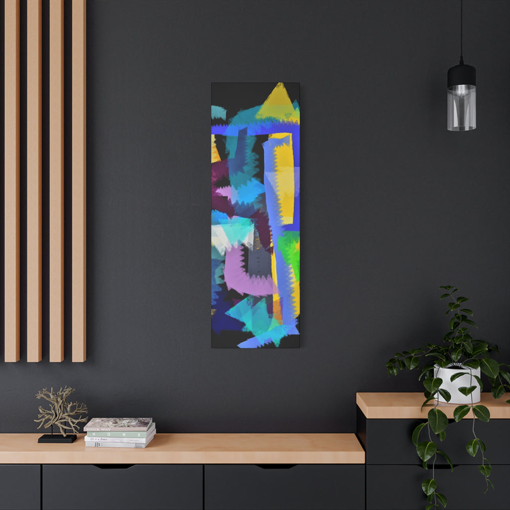 Abstract Color Burst Canvas Print — Vibrant Geometric Wall Art