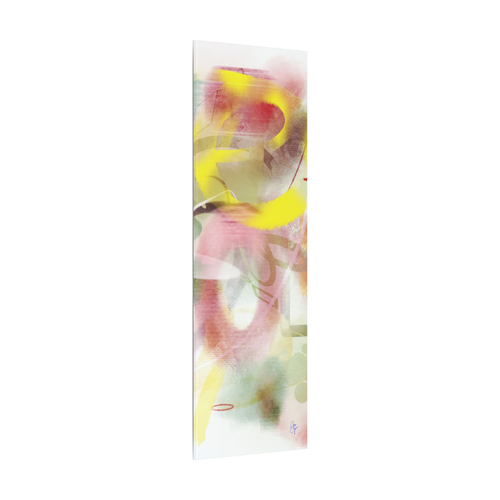 Abstract Color Burst Matte Canvas Wall Art — Green-Edged Stretched Print