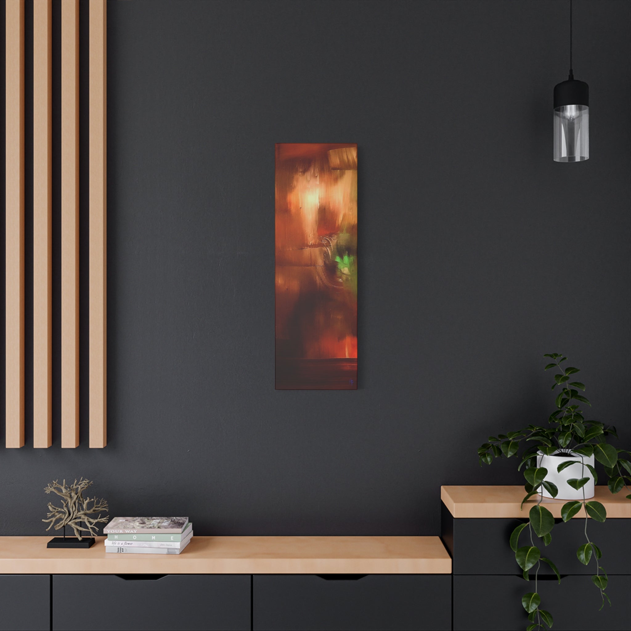 Sunset Sail Matte Canvas Wall Art — Abstract Sailing Into the Sunset (Stretched)