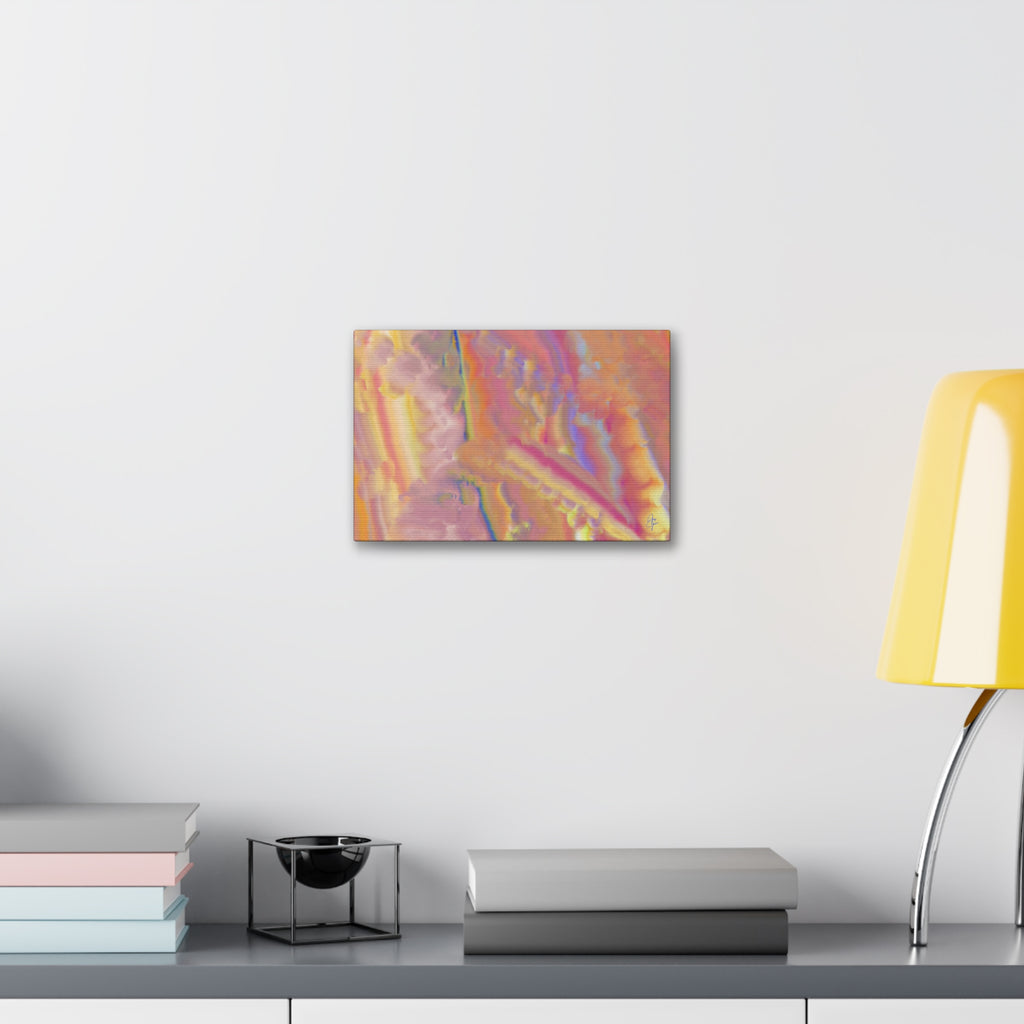 Abstract Sunset Hues Canvas — 1.5" Stretched Wall Art