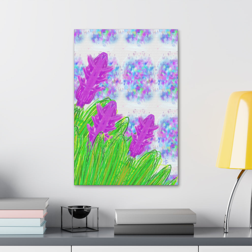 Canvas — Lavender Meadow Stretched Art Print