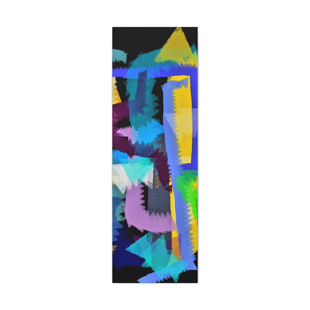 Abstract Color Burst Canvas Print — Vibrant Geometric Wall Art