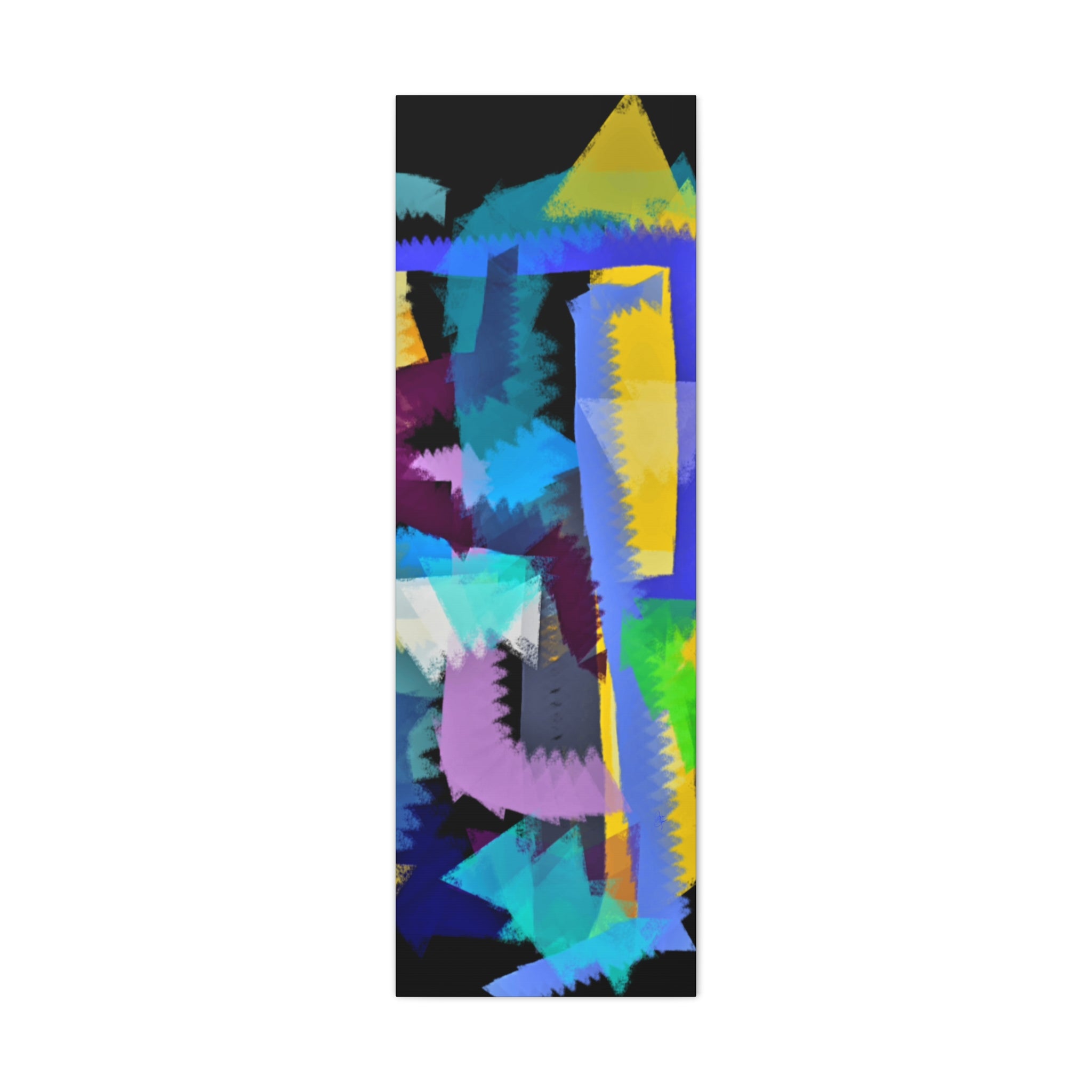 Abstract Color Burst Canvas Print — Vibrant Geometric Wall Art