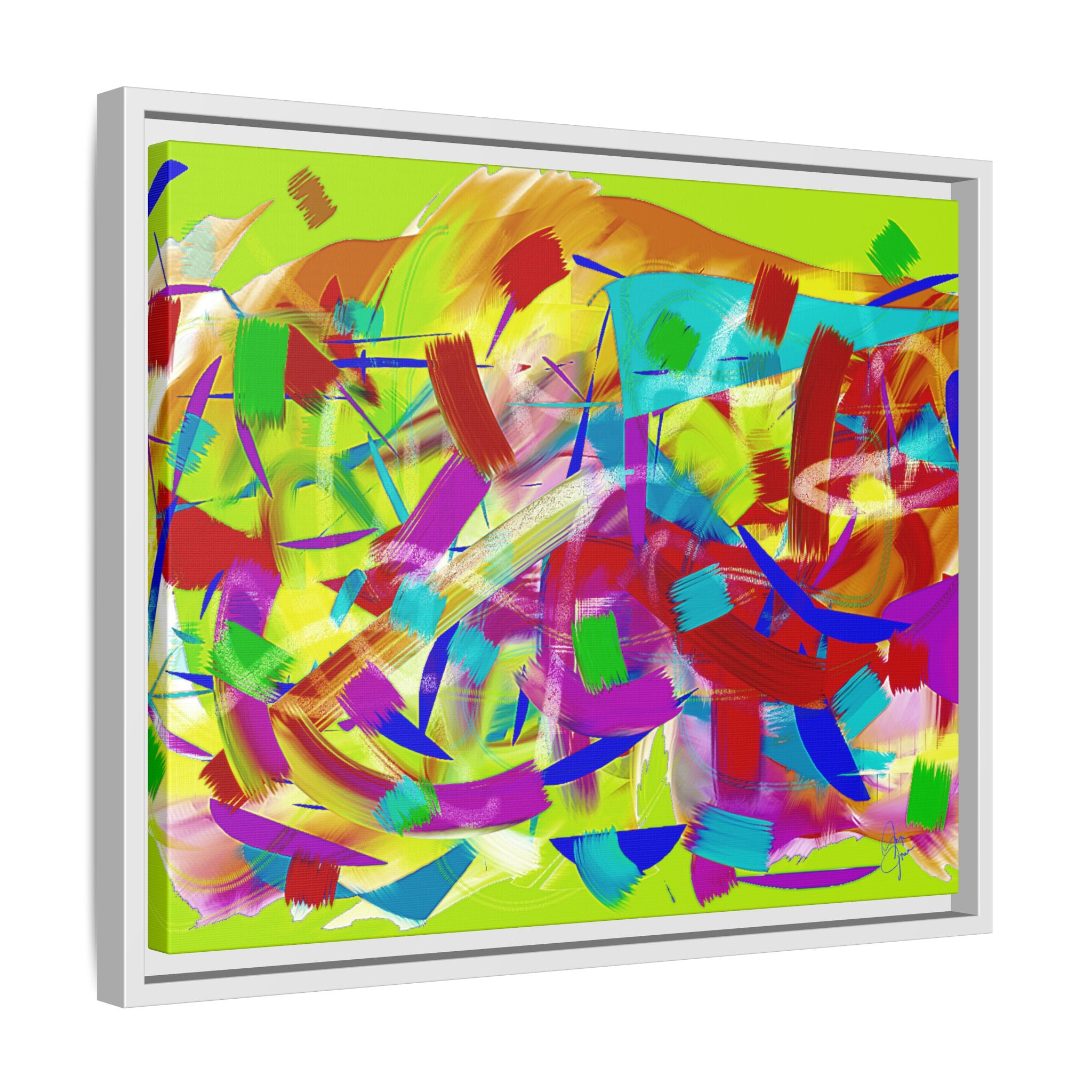 Matte Canvas, Framed (Multi-color)