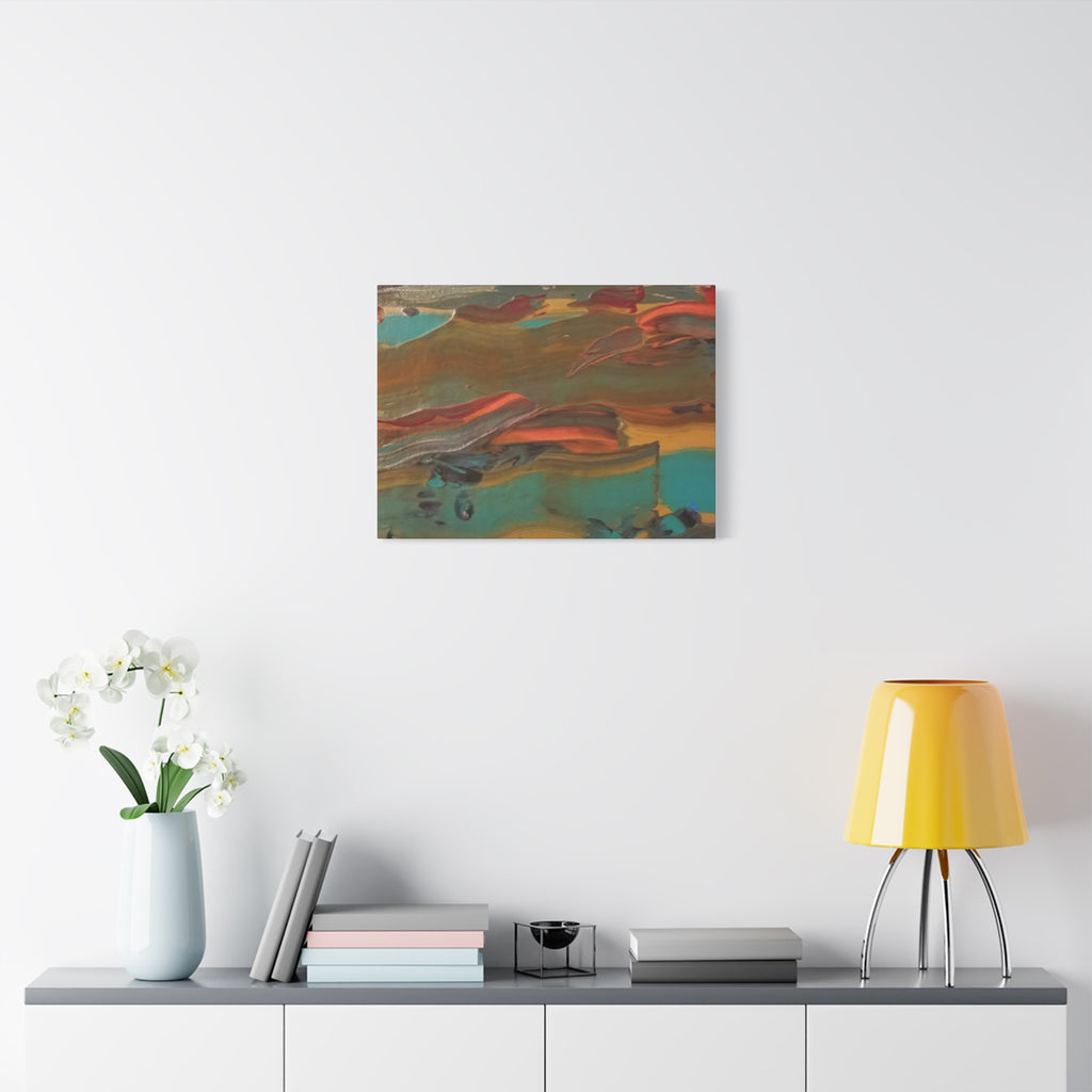 Abstract Colorwave Matte Canvas Print — Stretched 1.25" Wall Art