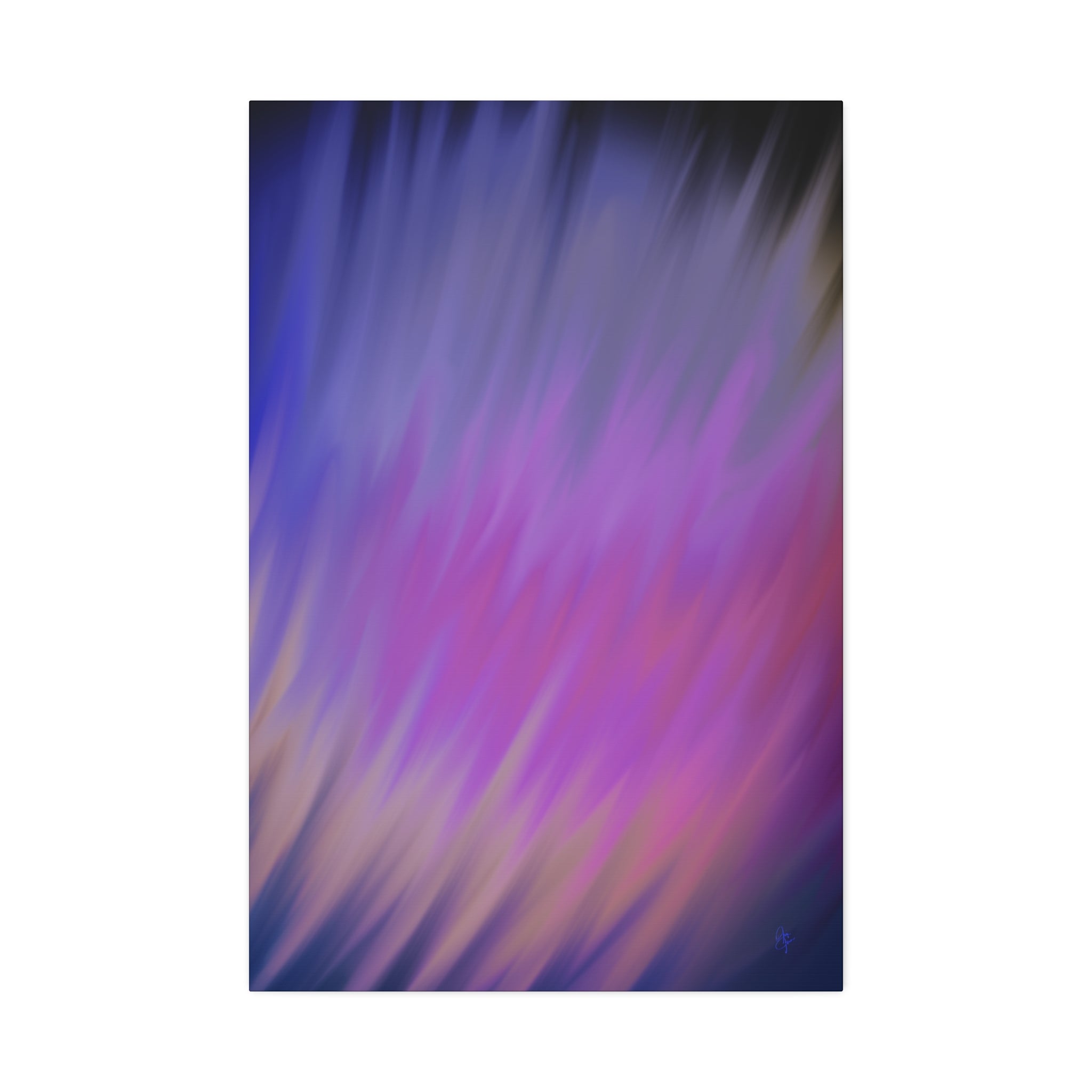 Abstract Purple Gradient Canvas Wall Art — Stretched 1.5"