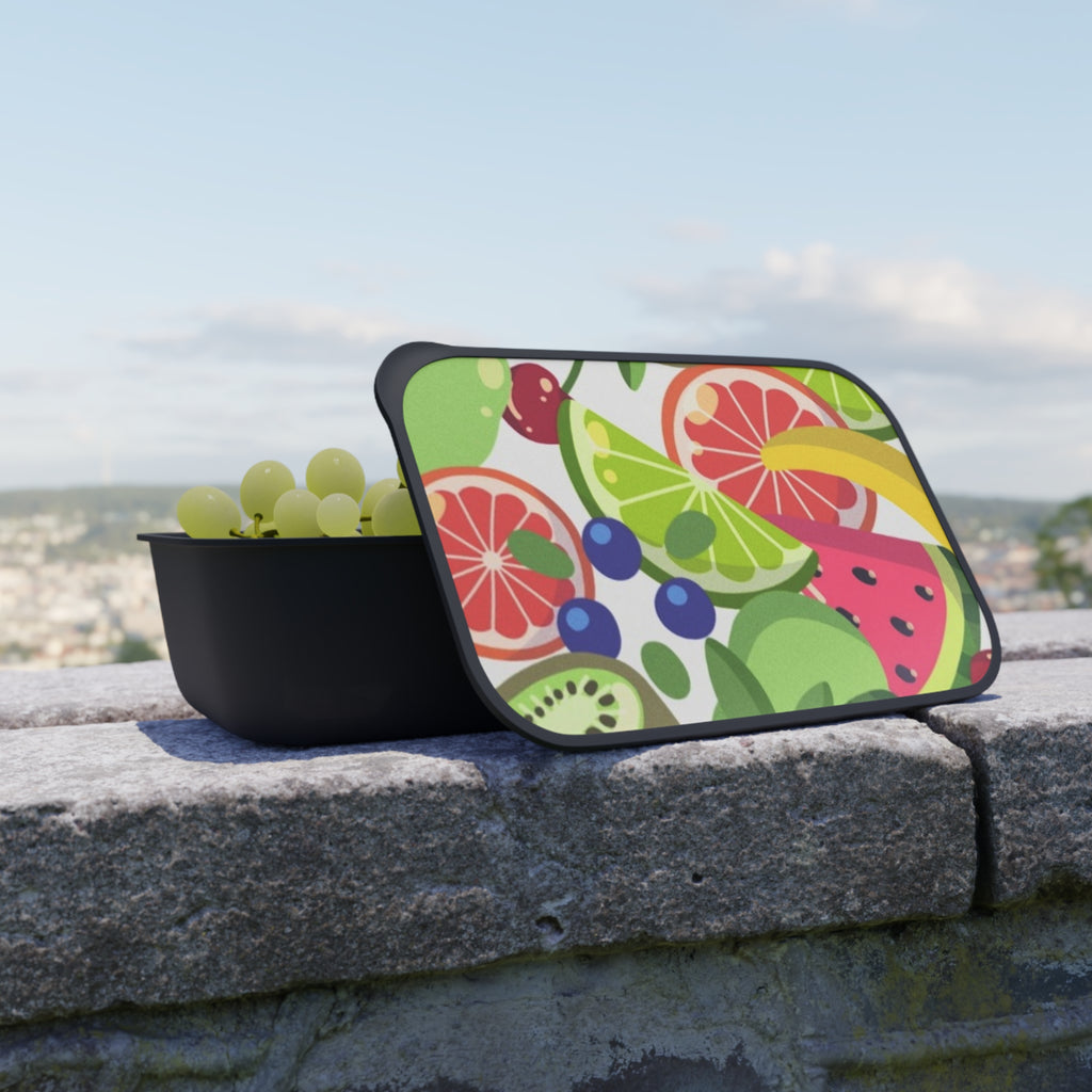 PLA Bento Box Lunch Kit with Band & Utensils