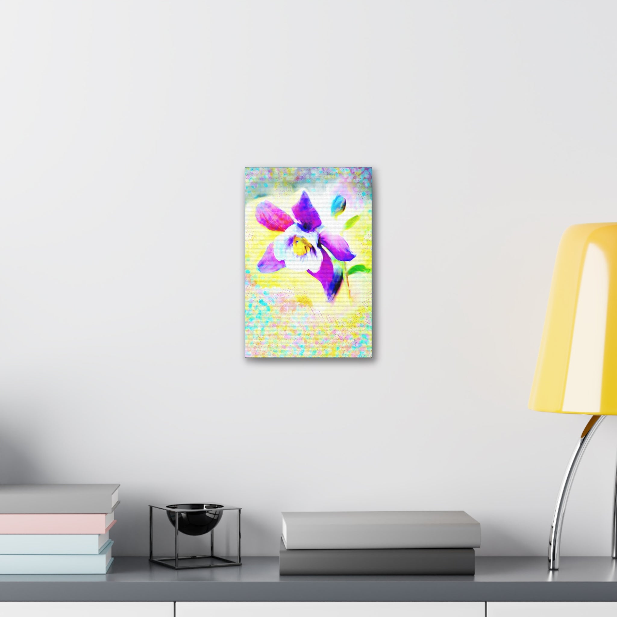Purple Orchid Canvas Wall Art - Vibrant Floral Stretched Canvas
